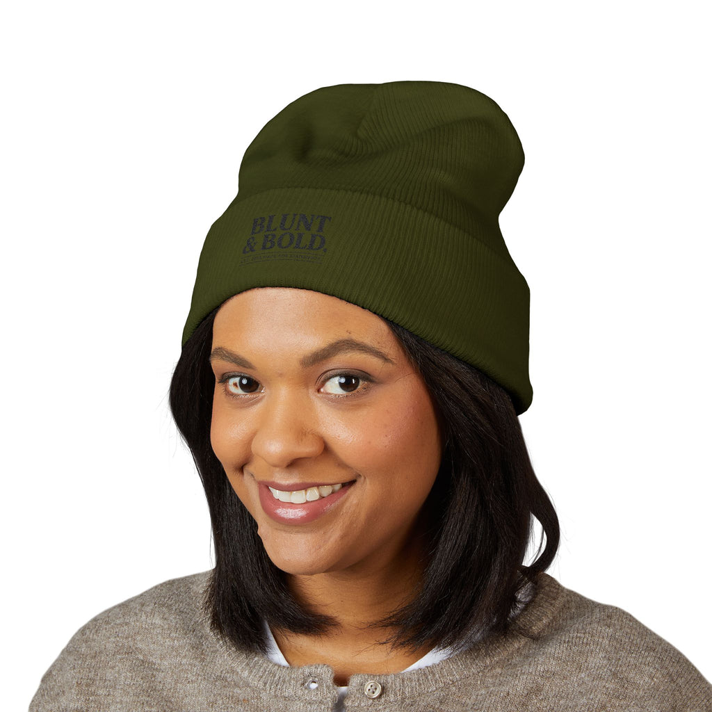 Blunt ^ Bold Classic Cuffed Beanie — Embroidered '