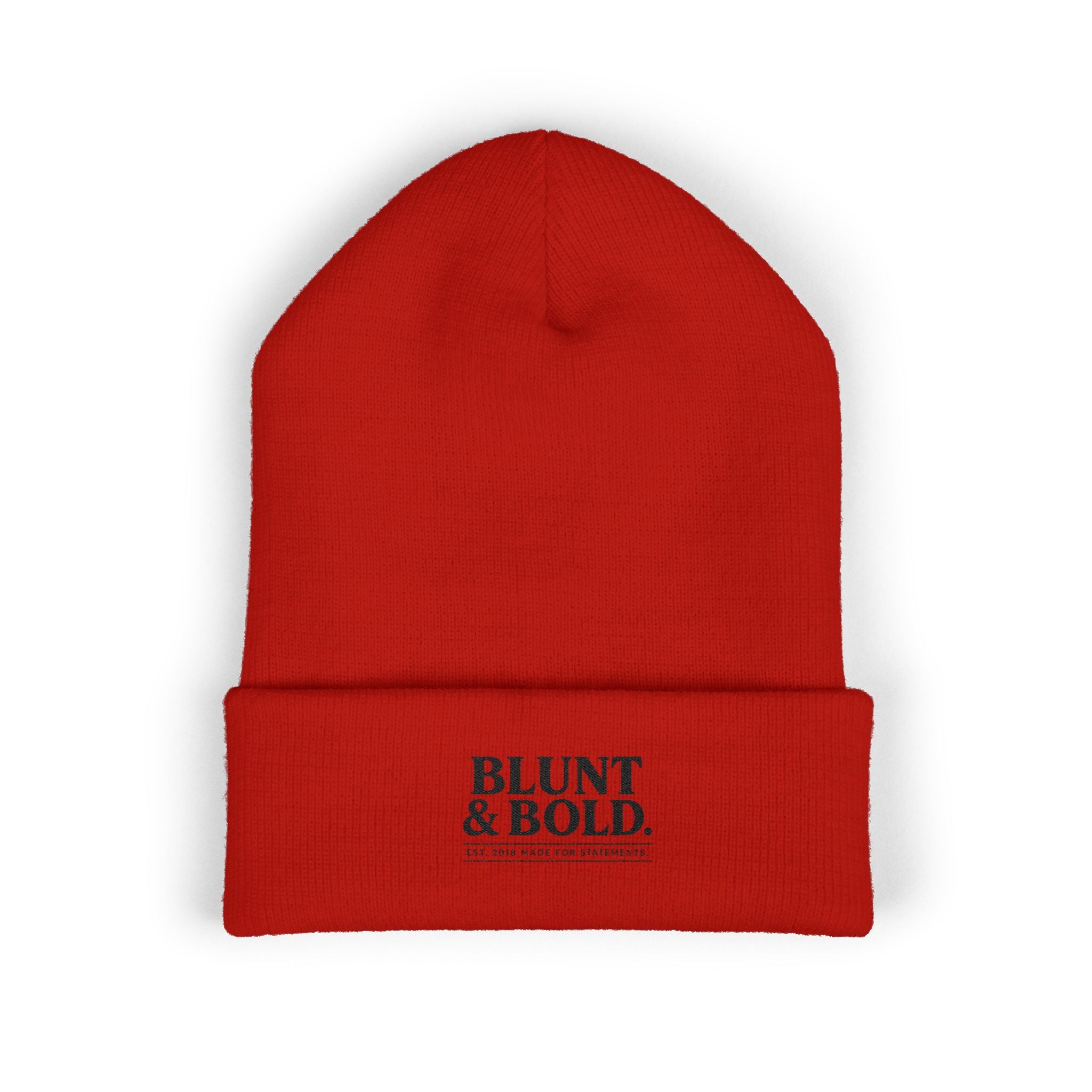 Blunt ^ Bold Classic Cuffed Beanie — Embroidered '
