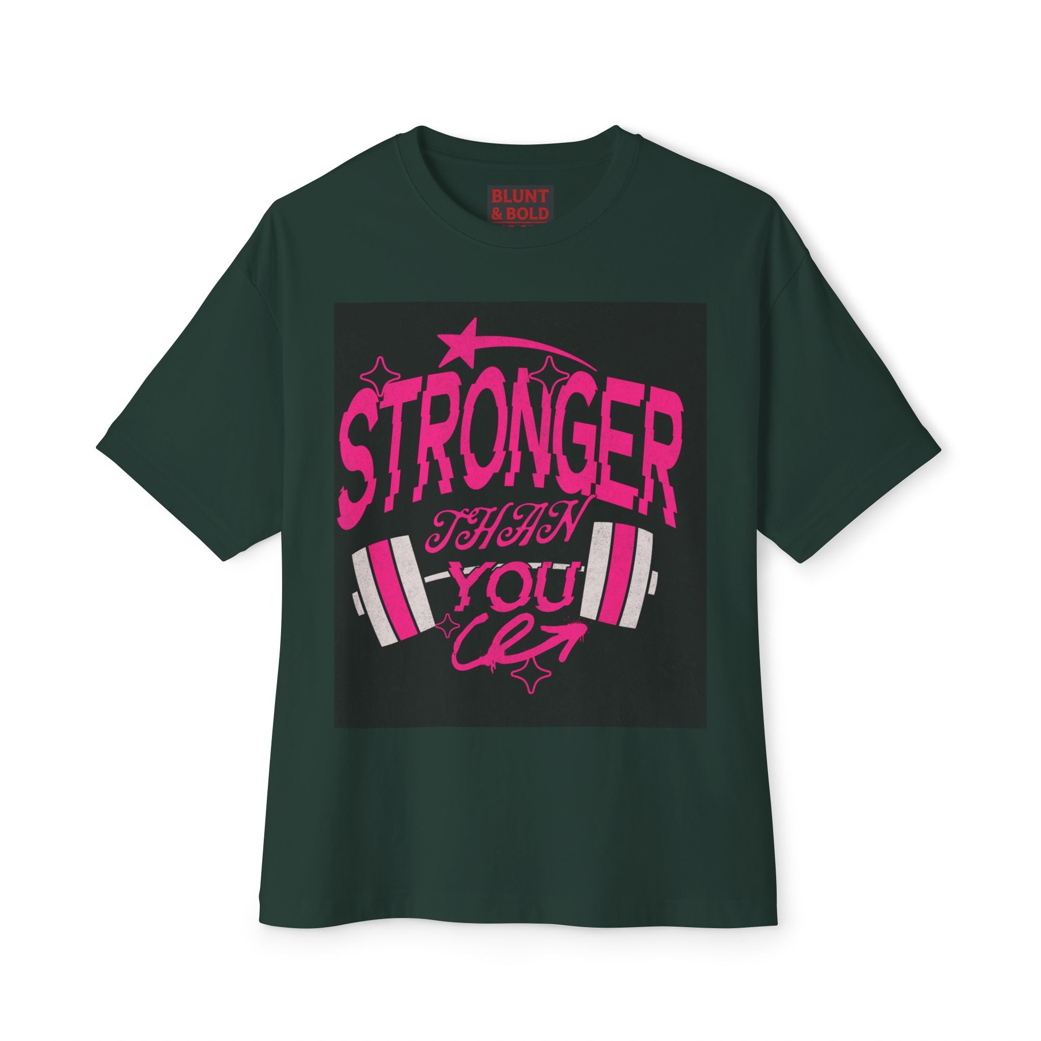 Mens Stronger Than You Boxy Oversized Tee