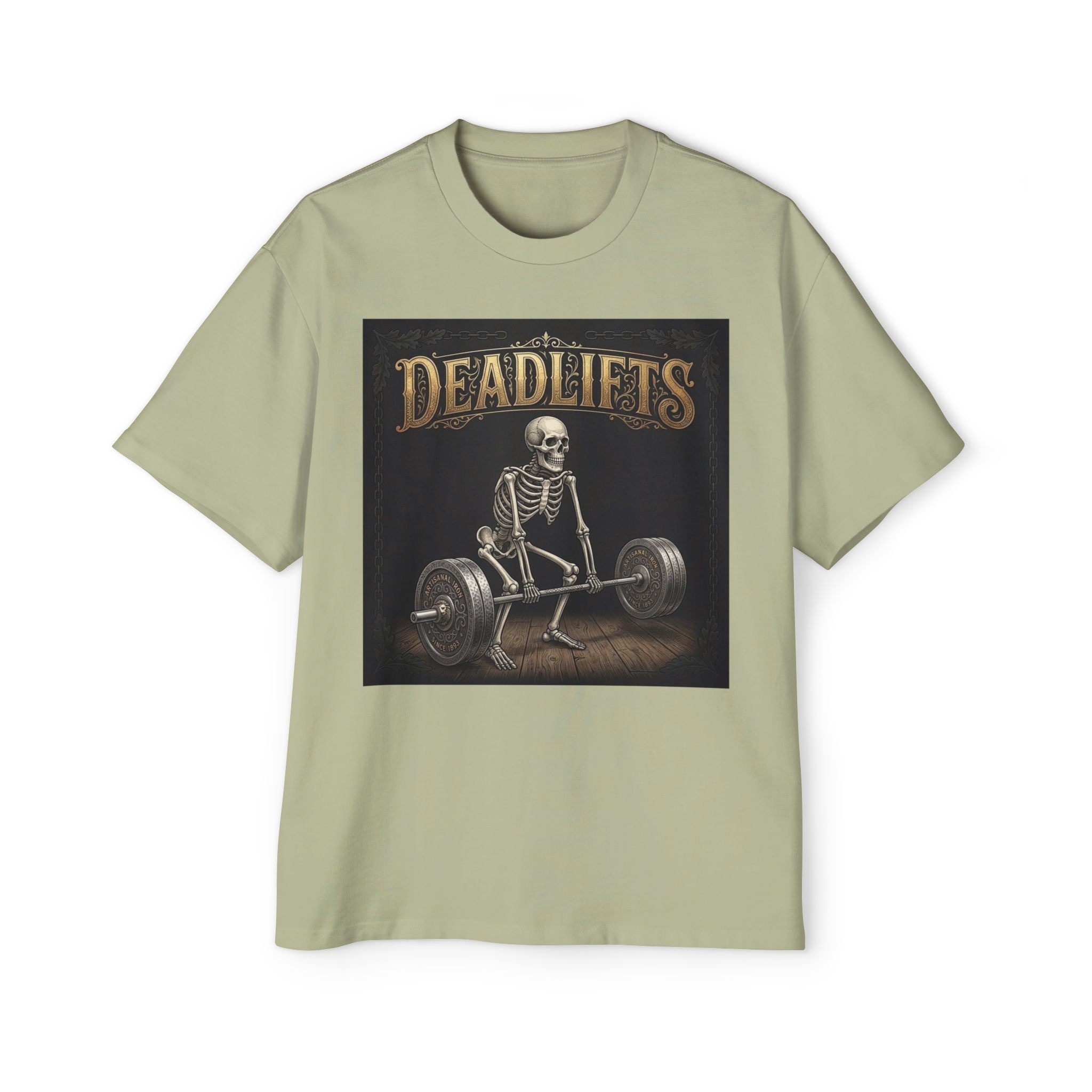 Deadlifts Skeleton Tee — Vintage Weightlifting Shirt