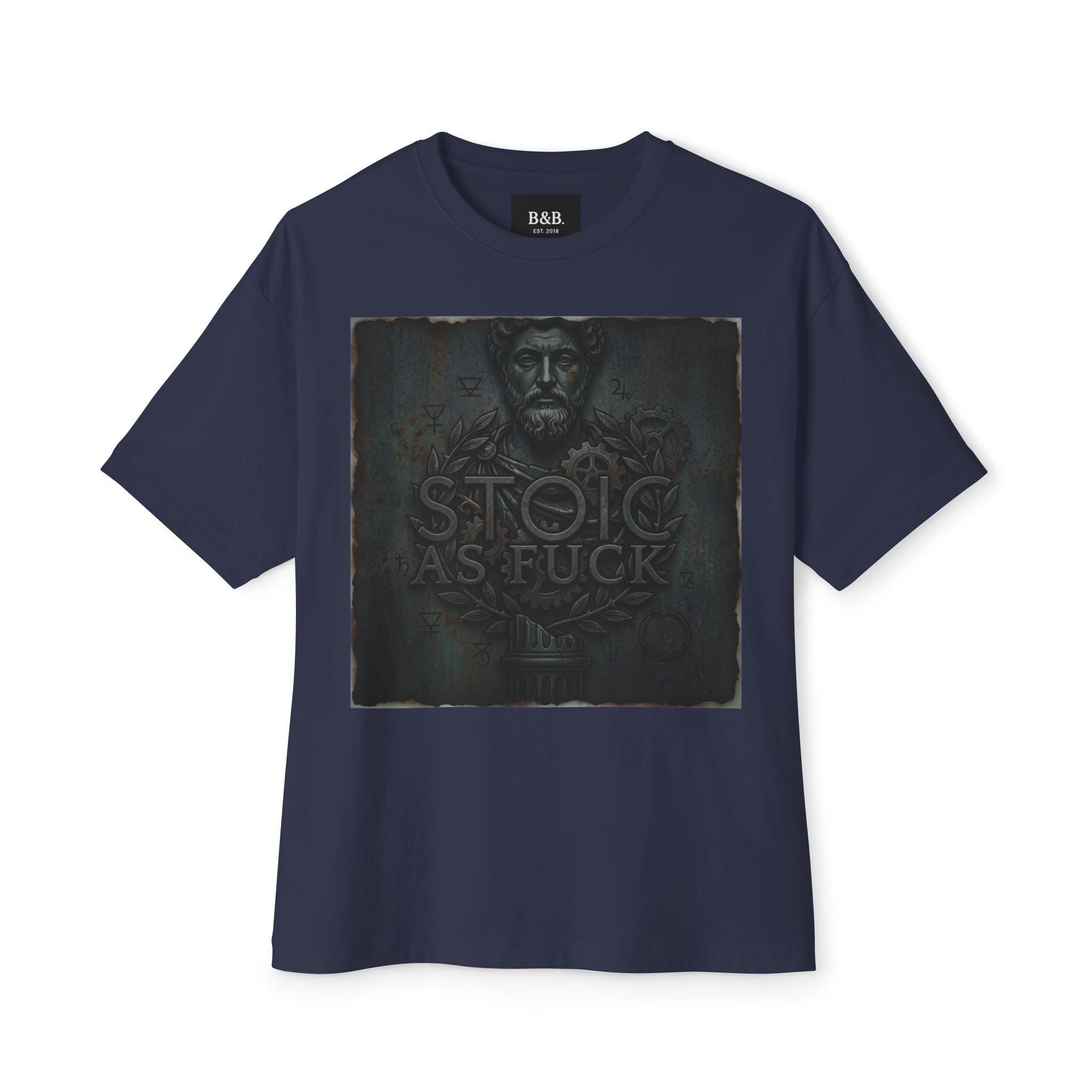 Mens Stoic As F*ck Graphic Oversized Tee