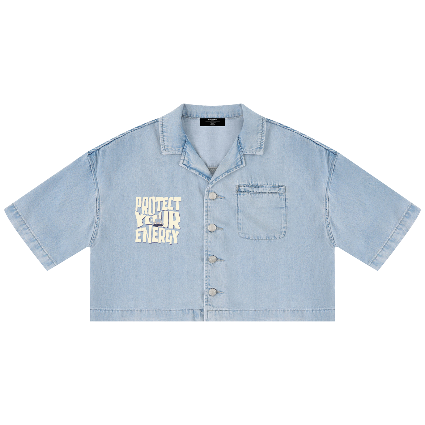 Women's Vintage Wash Boxy Cropped Shirt