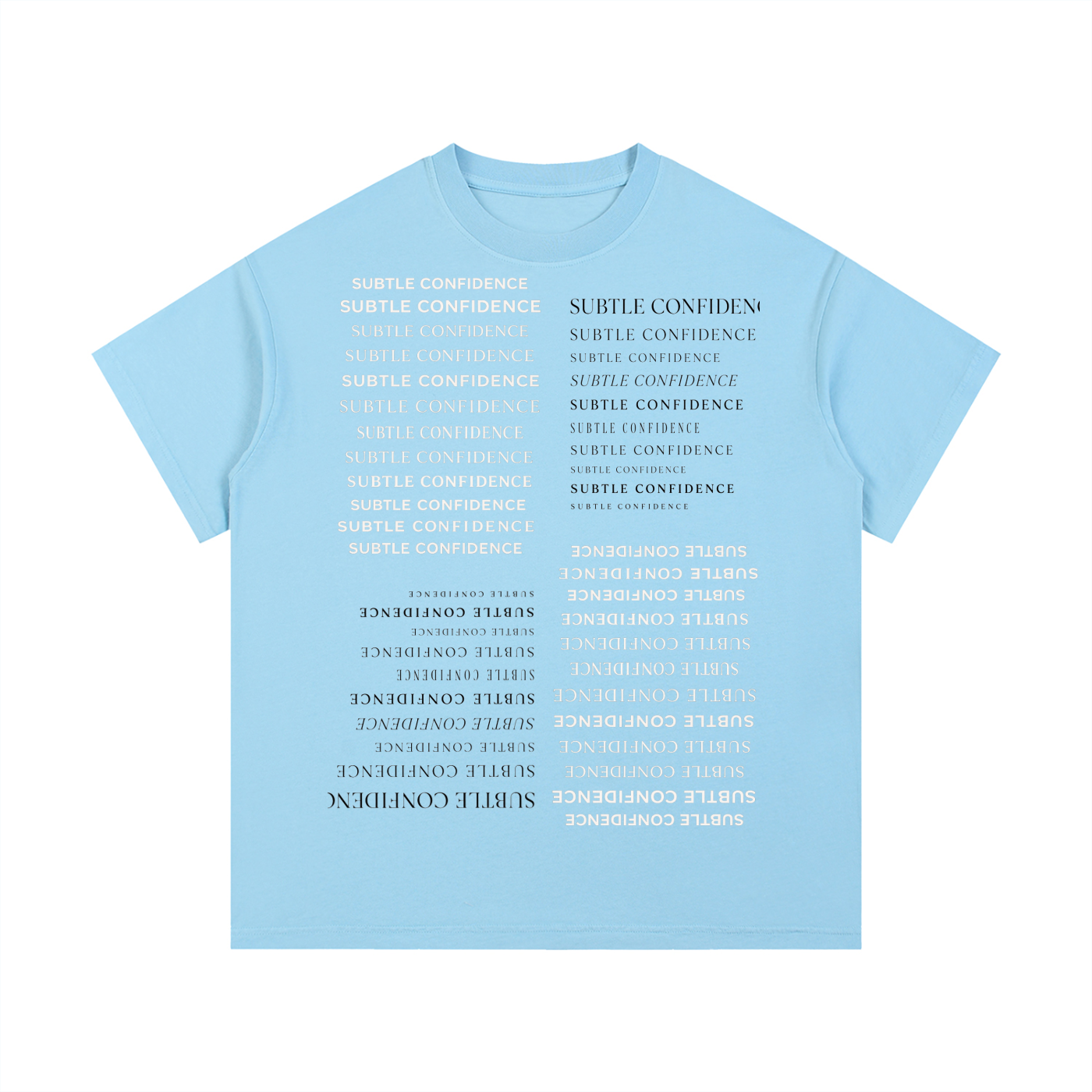 Mens ' SUBTLE CONFIDENCE' Array  Wash Cotton Tee