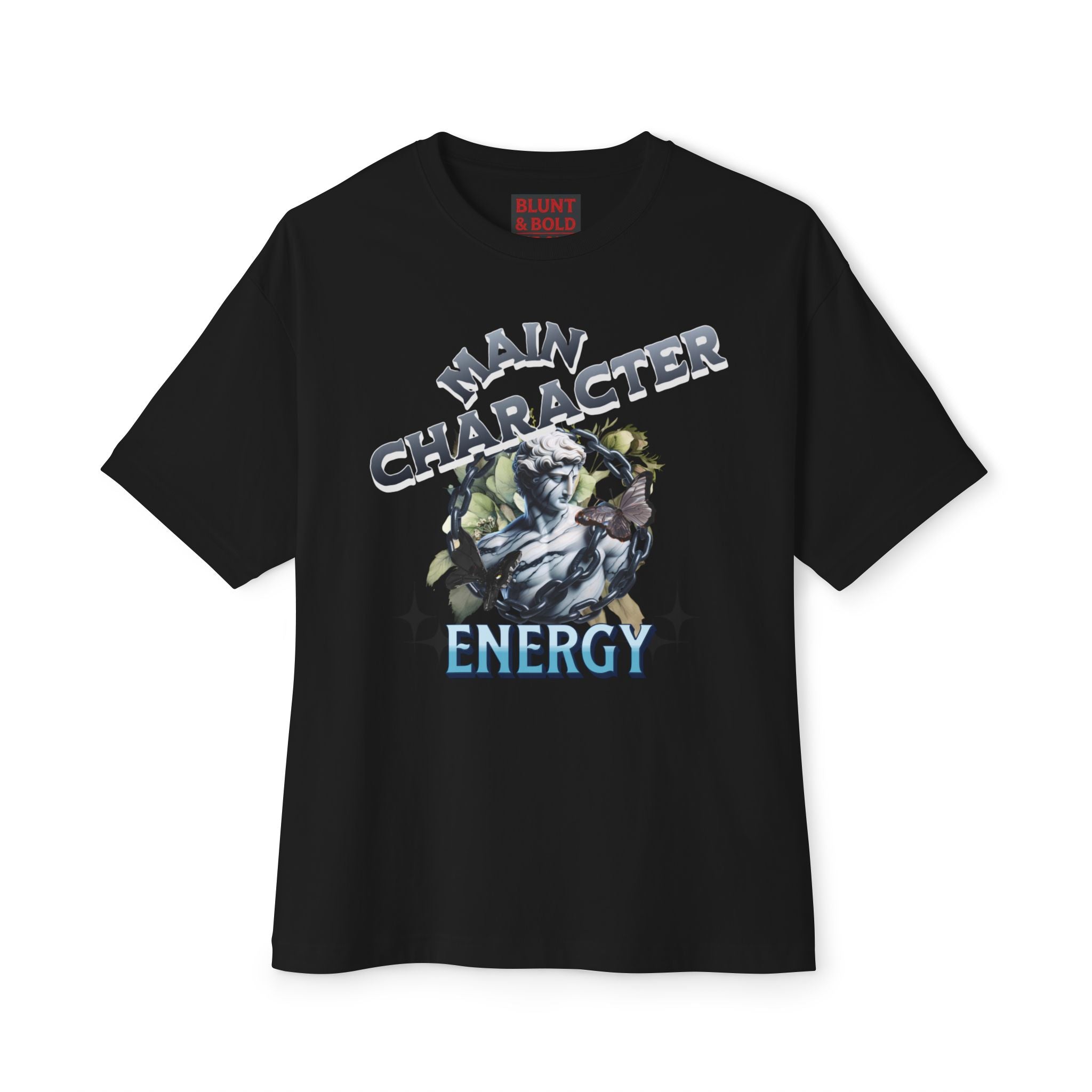Mens Main Character Energy Oversized Boxy Tee