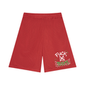 MENS ' FUCK RULES '  Mesh Basketball Shorts
