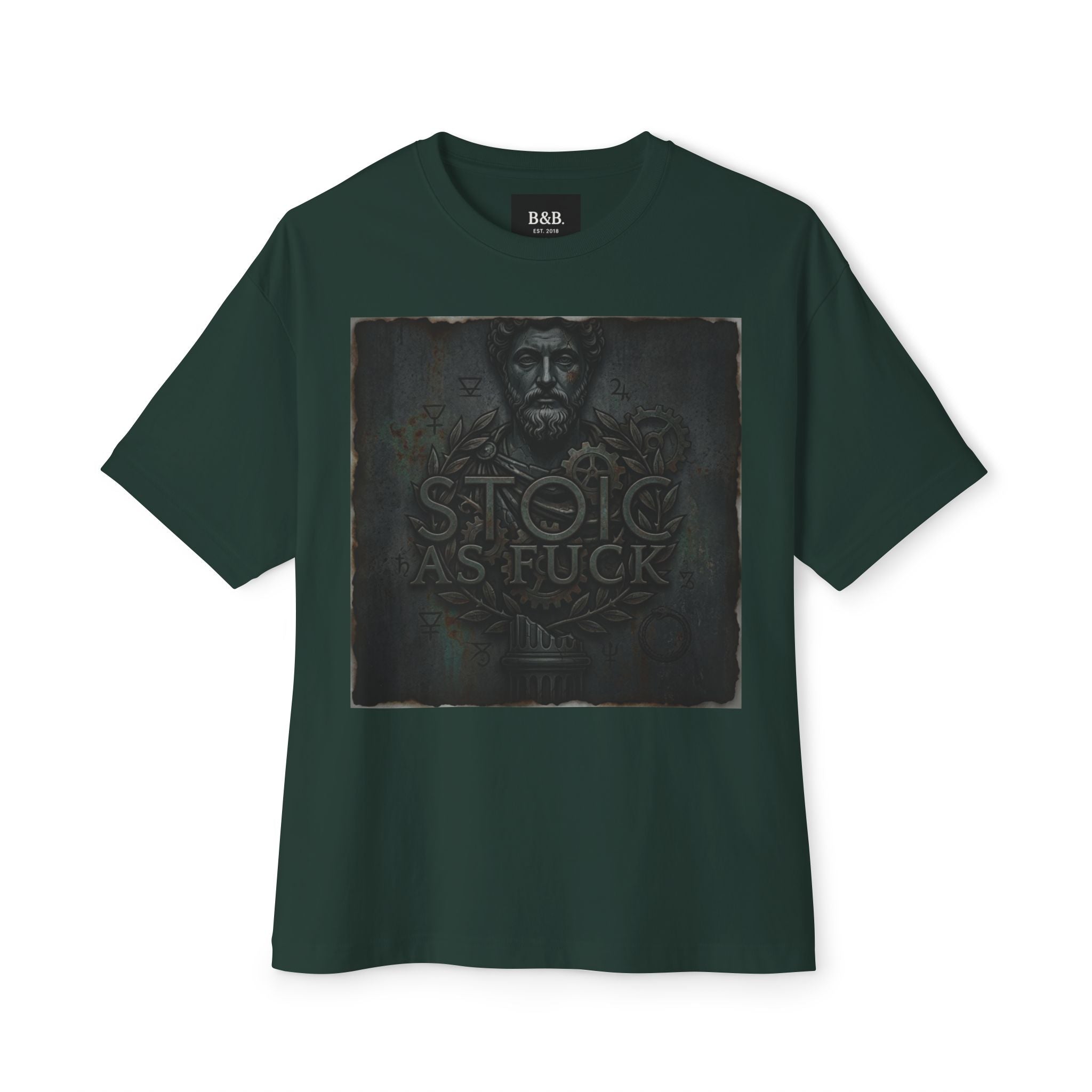 Mens Stoic As F*ck Graphic Oversized Tee