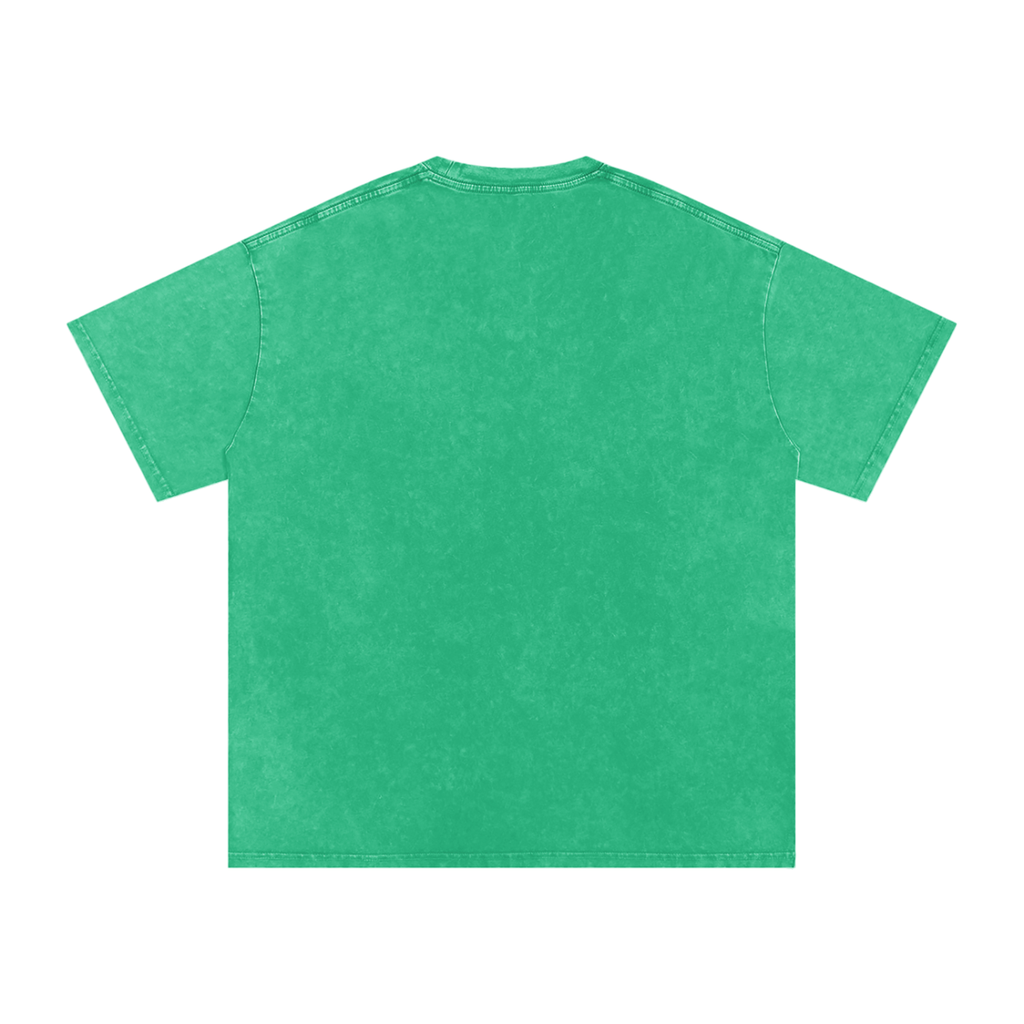 Mens 'WEIGHT OF APPROVAL' Snow Washed Oversized Cotton T-Shirt