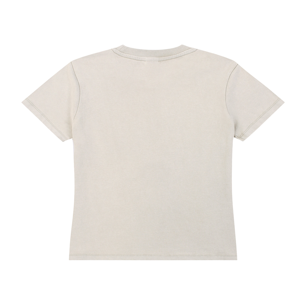 Womens Vintage Wash Drop Shoulder Tee