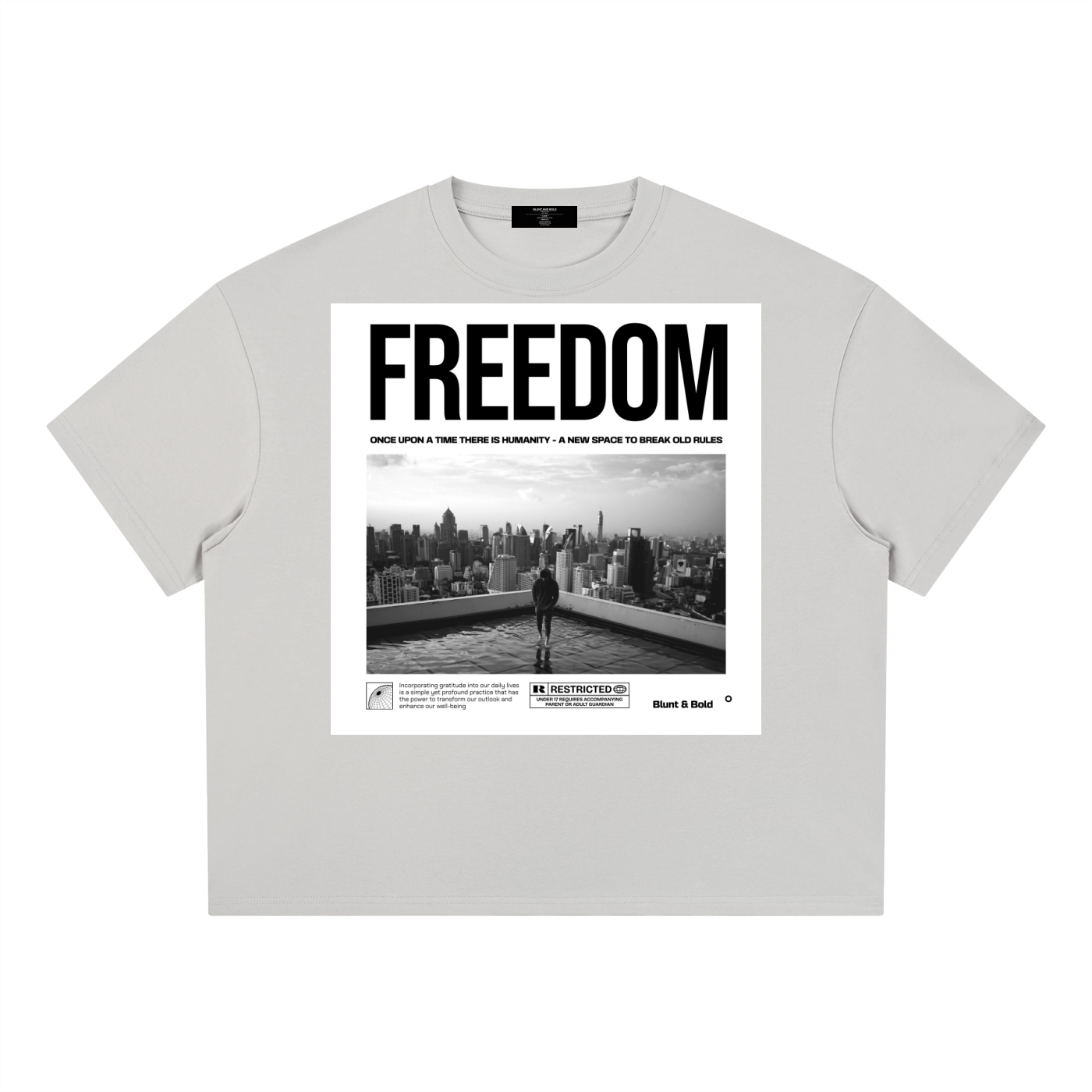 Mens 'FREEDOM'  Boxy Coolmax Tee