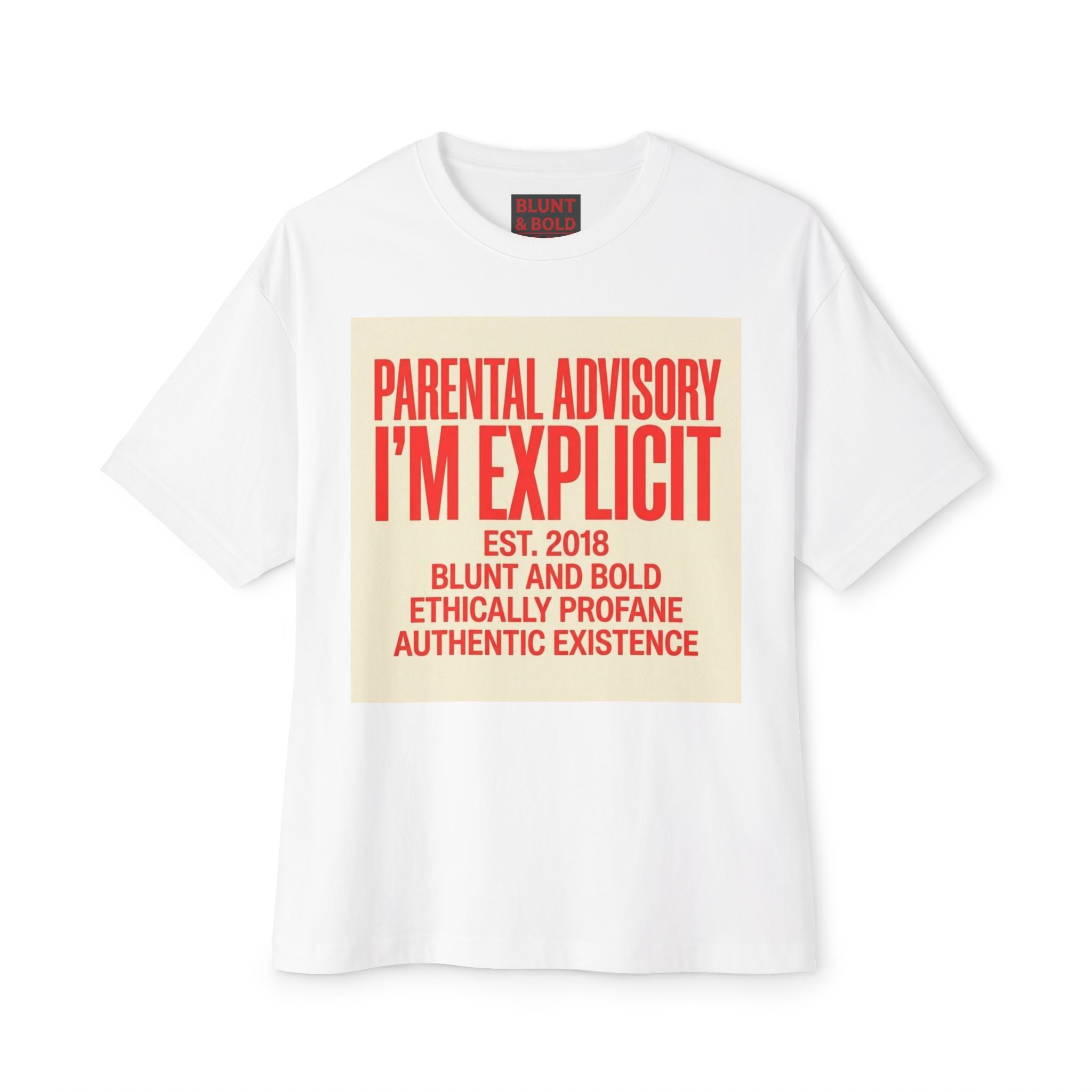 Mens I'n Explicit Graphic Oversized  Tee