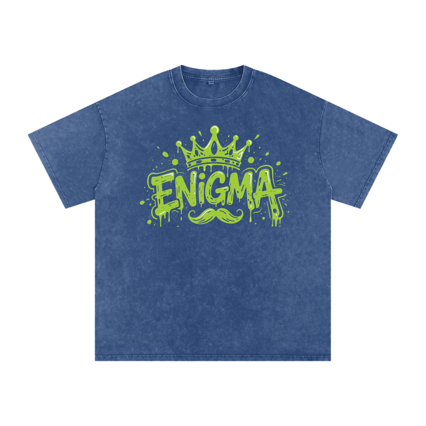 MENS ' ENIGMA ' Snow Washed Oversized Cotton T-Shirt
