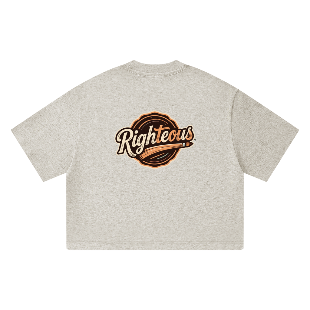 MENS ' RIGHTEOUS ' Heavyweight Boxy TEE