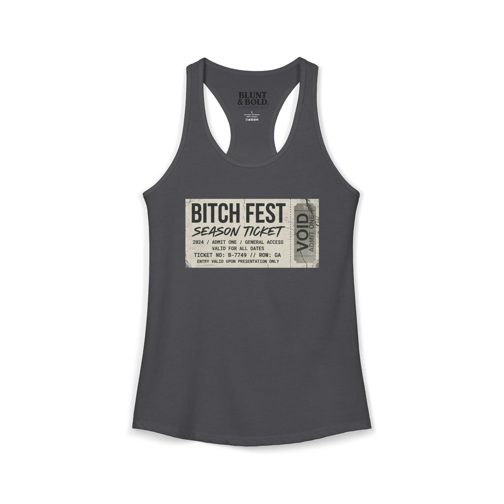 Womens BITCH FEST Ideal Racerback Tank