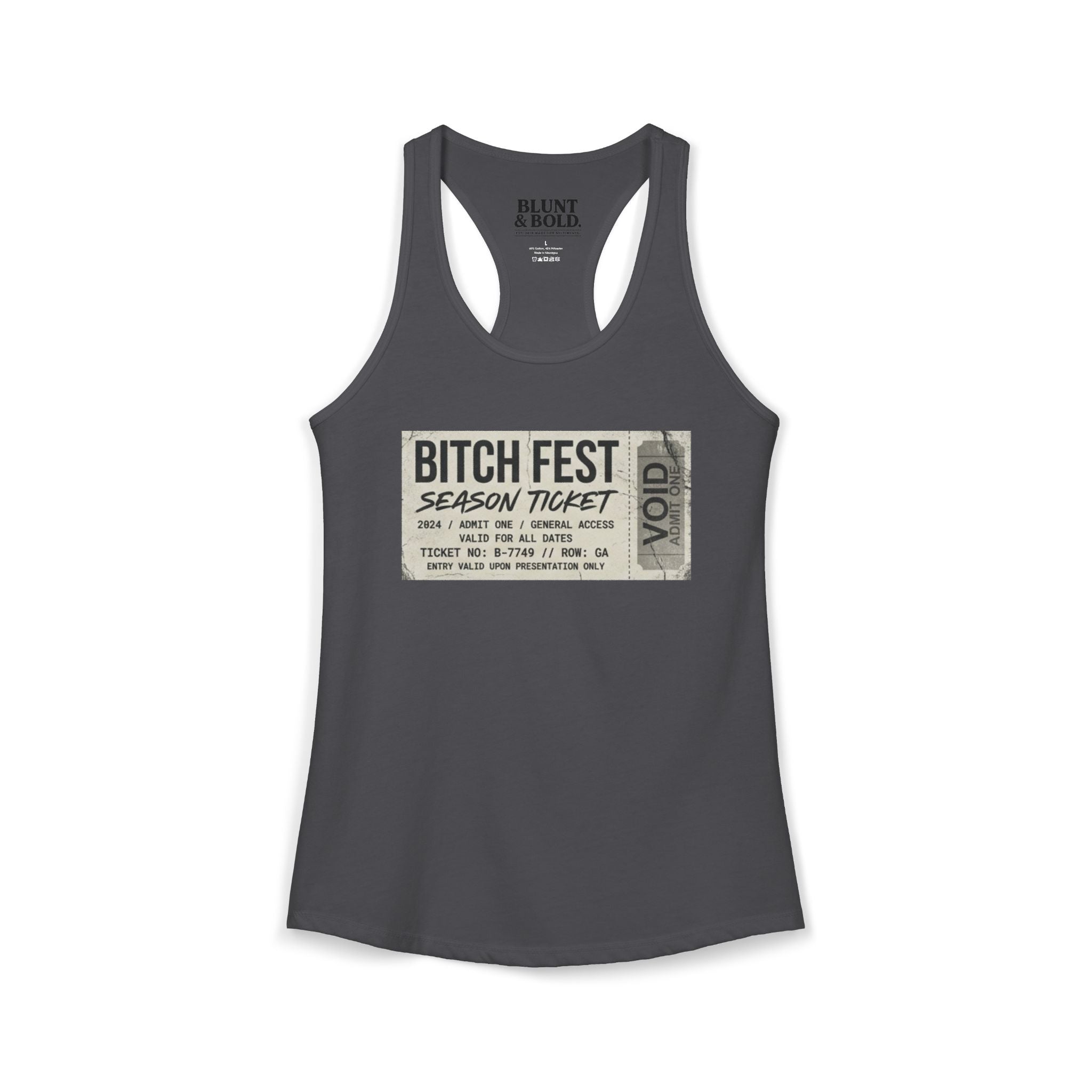Womens BITCH FEST Ideal Racerback Tank