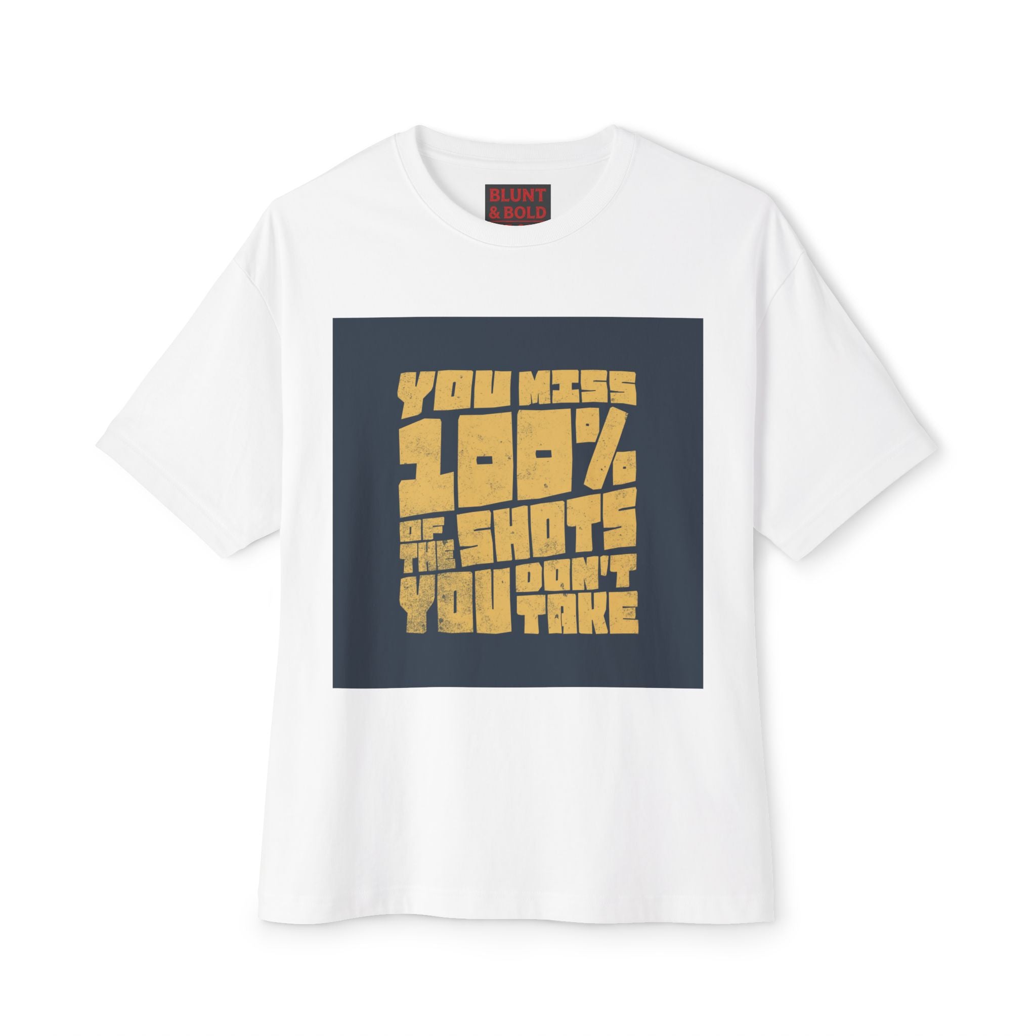 Mens You Miss 100%Oversized Graphic Tee
