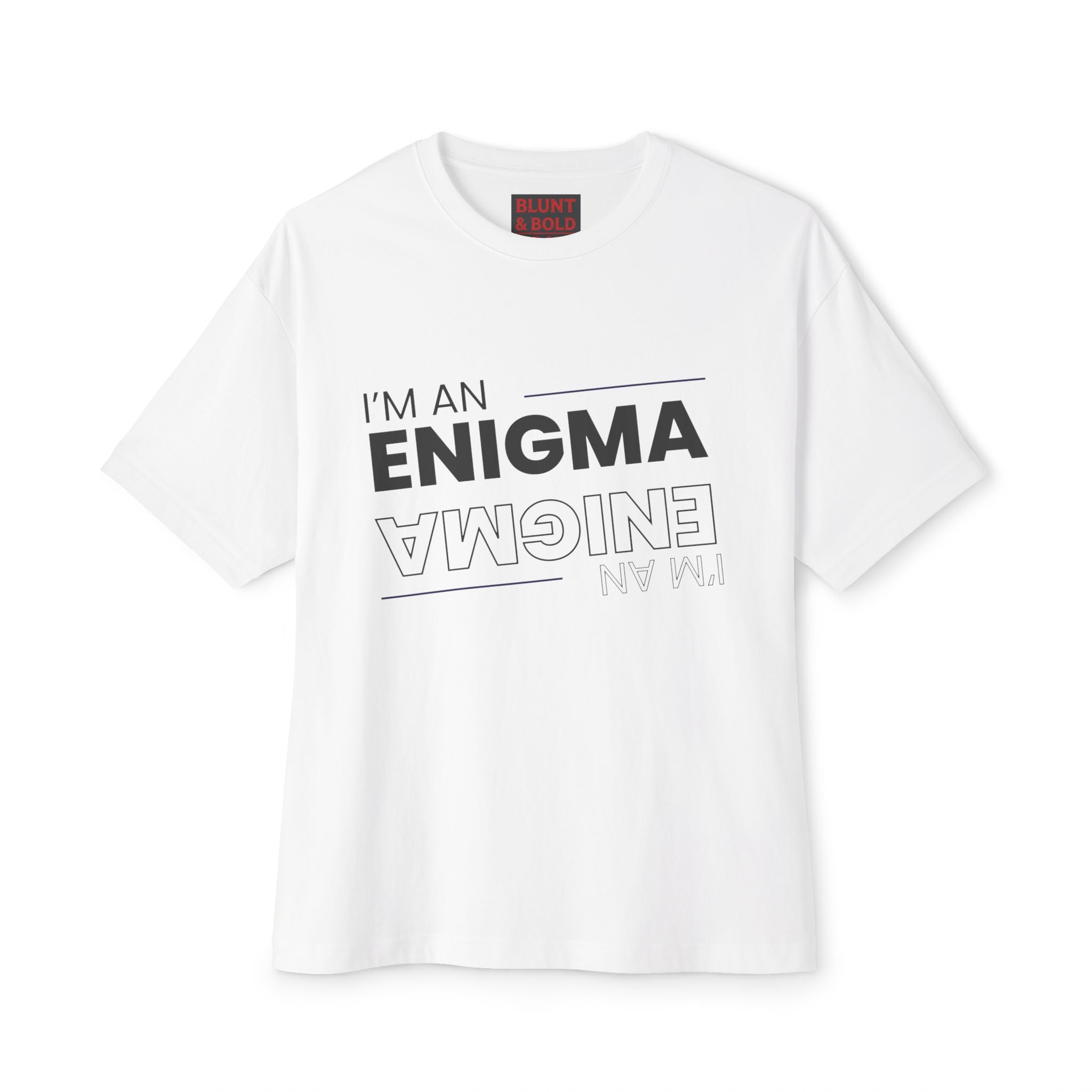 Mes I'm An Enigma Graphic Oversized Tee