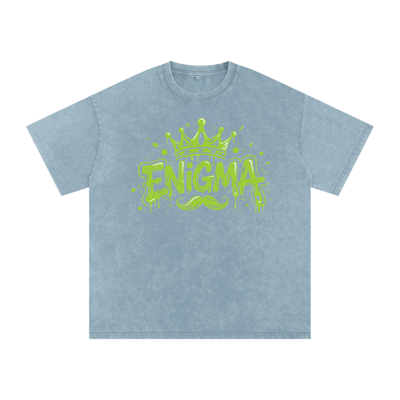 MENS ' ENIGMA ' Snow Washed Oversized Cotton T-Shirt