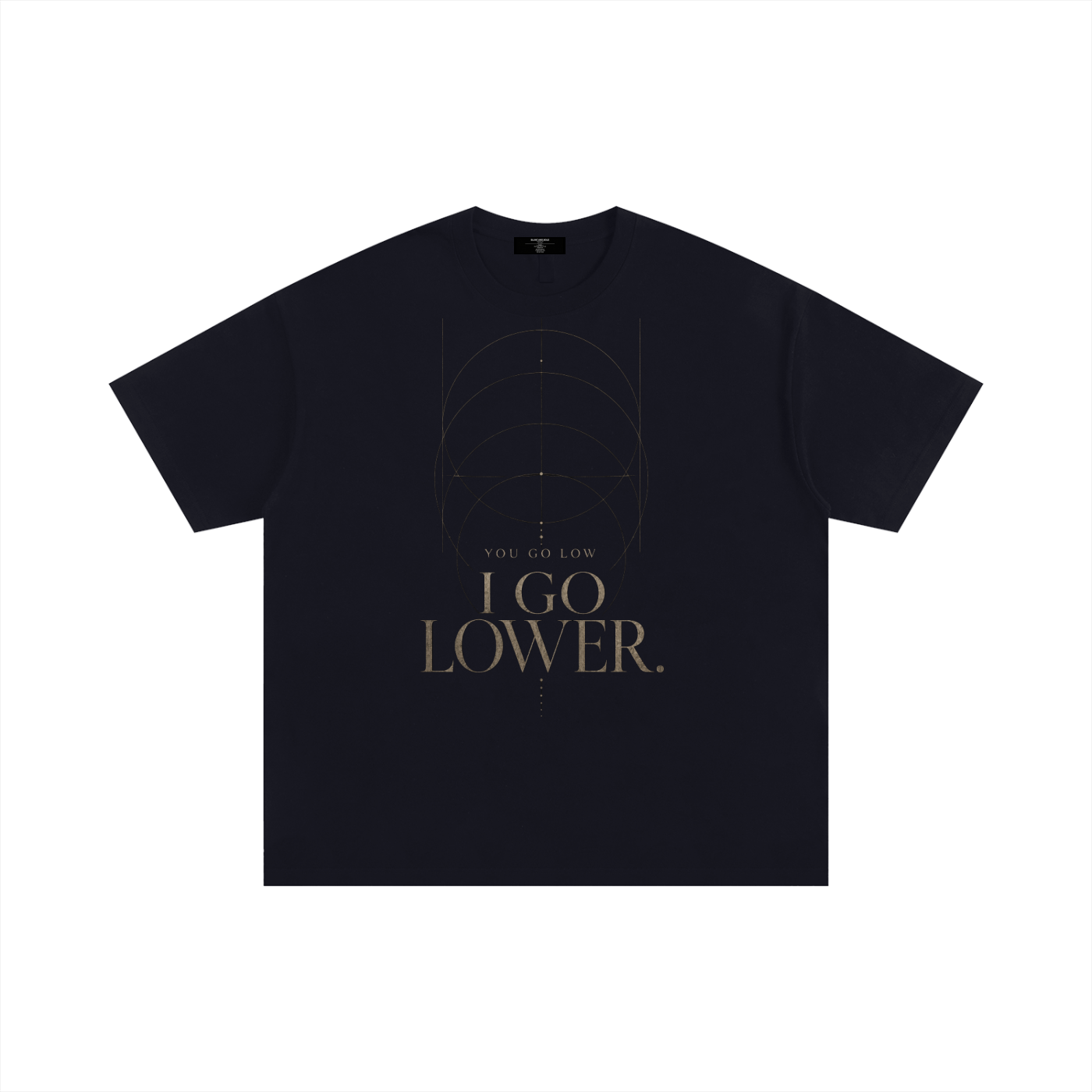 MENS 'GO LOW GO LOWER' Oversized Cotton TEE
