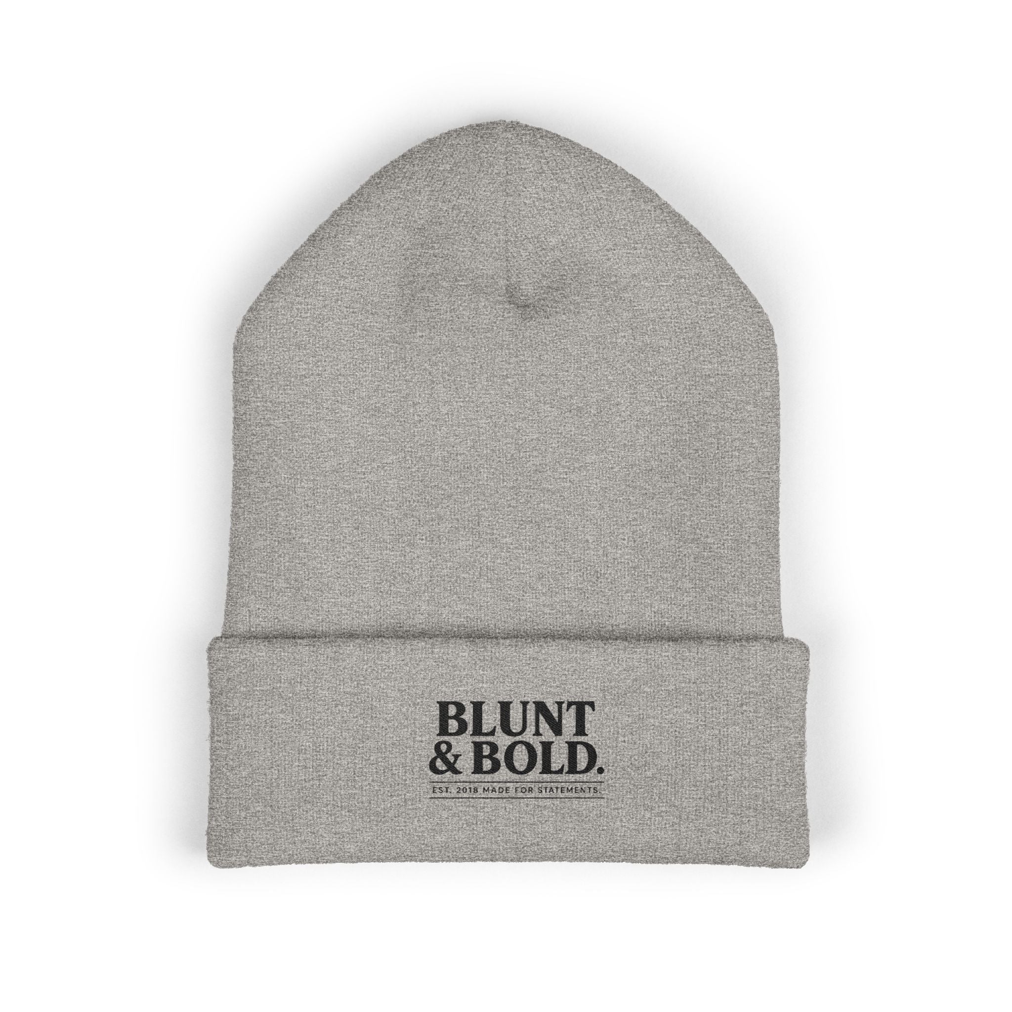 Blunt ^ Bold Classic Cuffed Beanie — Embroidered '