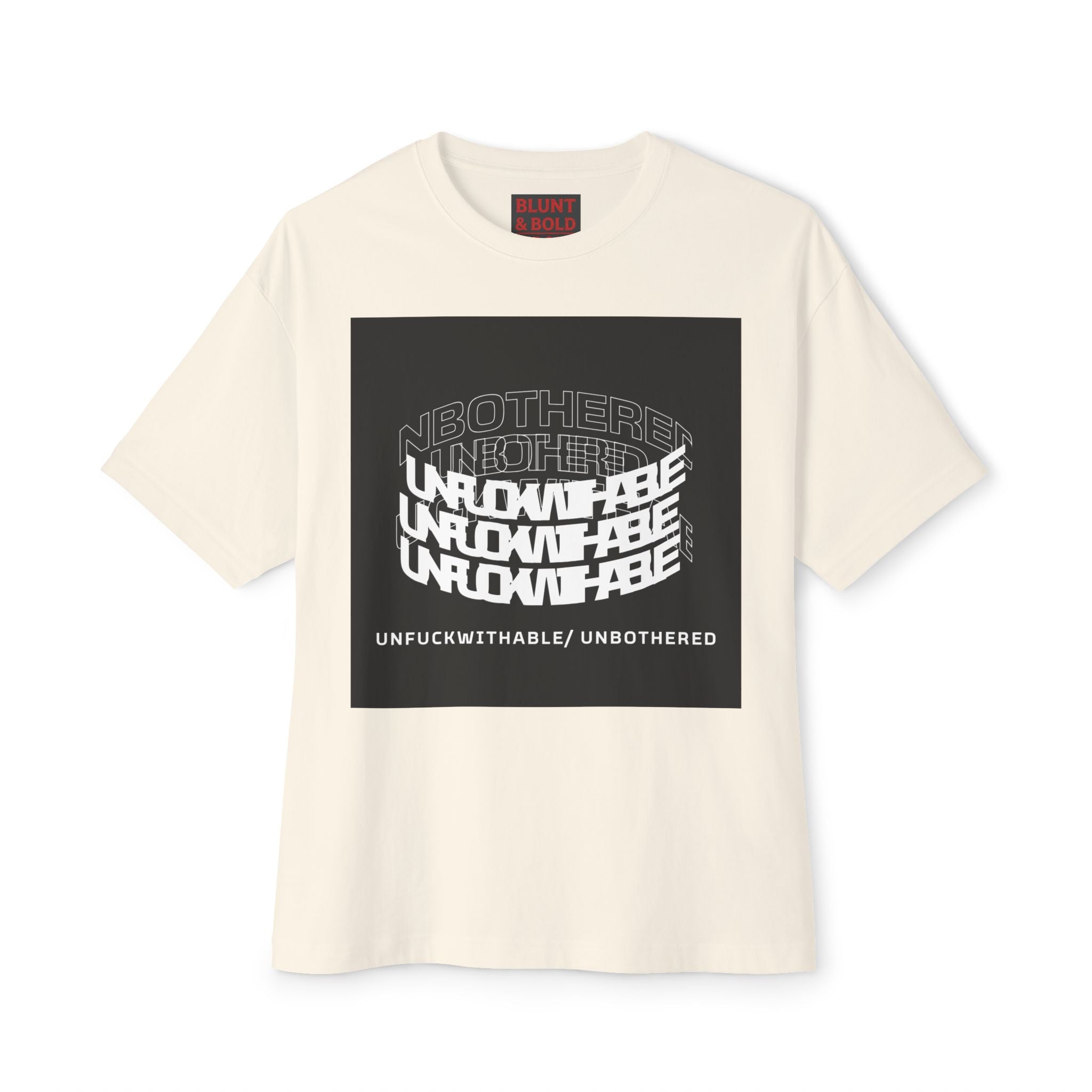 Mens Unfuckwithable/ Unbothered Graphic  Oversized Tee
