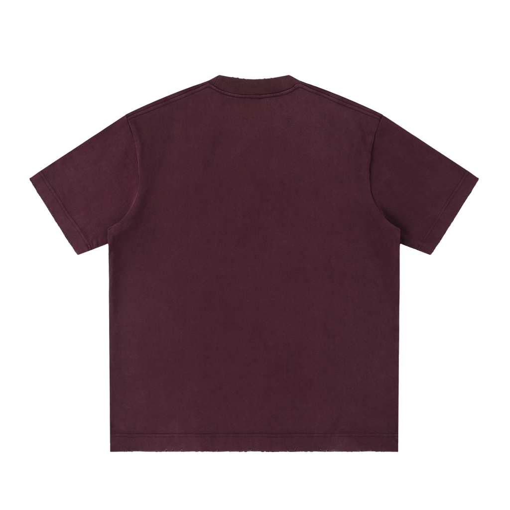 Mens 'FUCK IT' Heavyweight Vintage Washed Frayed Tee