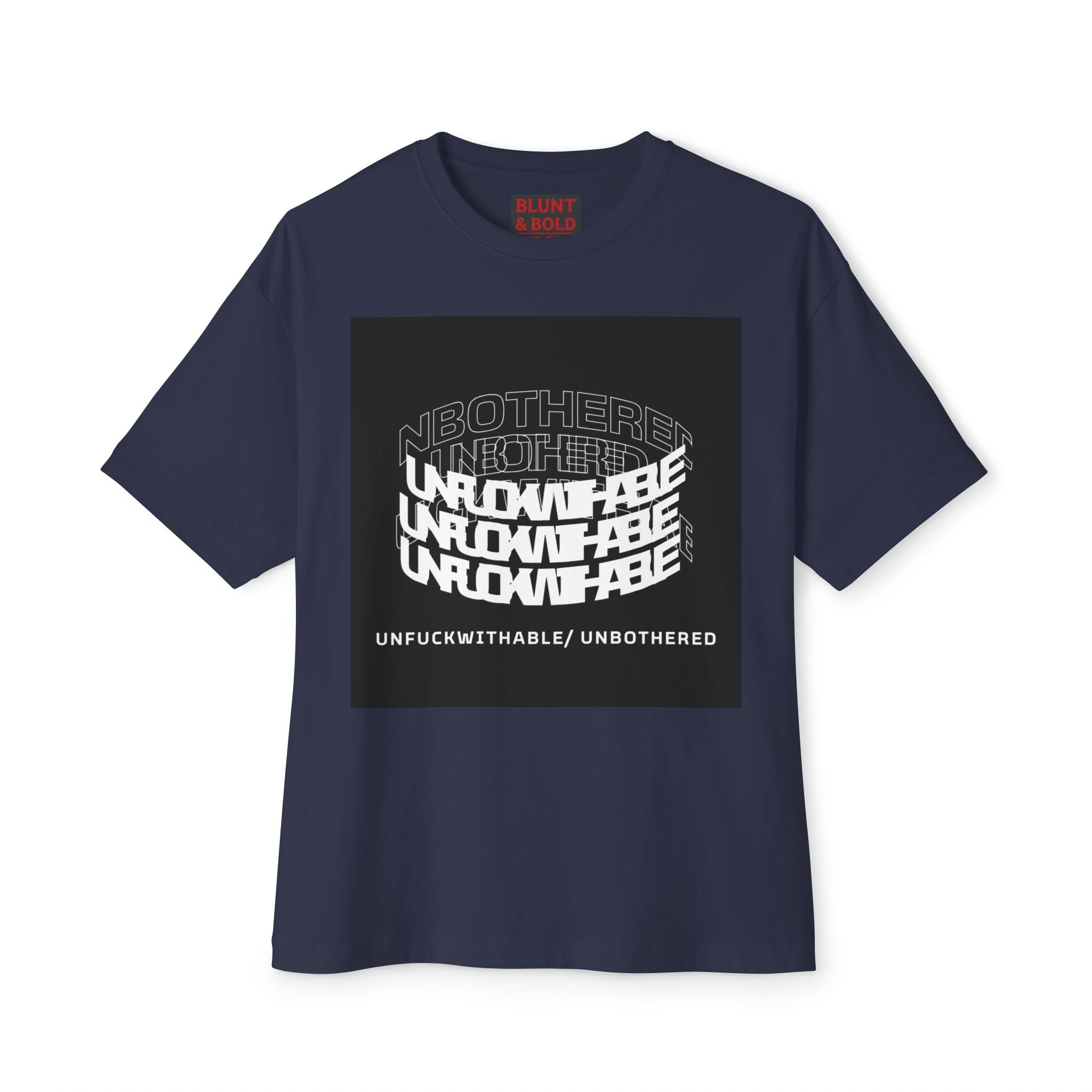 Mens Unfuckwithable/ Unbothered Graphic  Oversized Tee