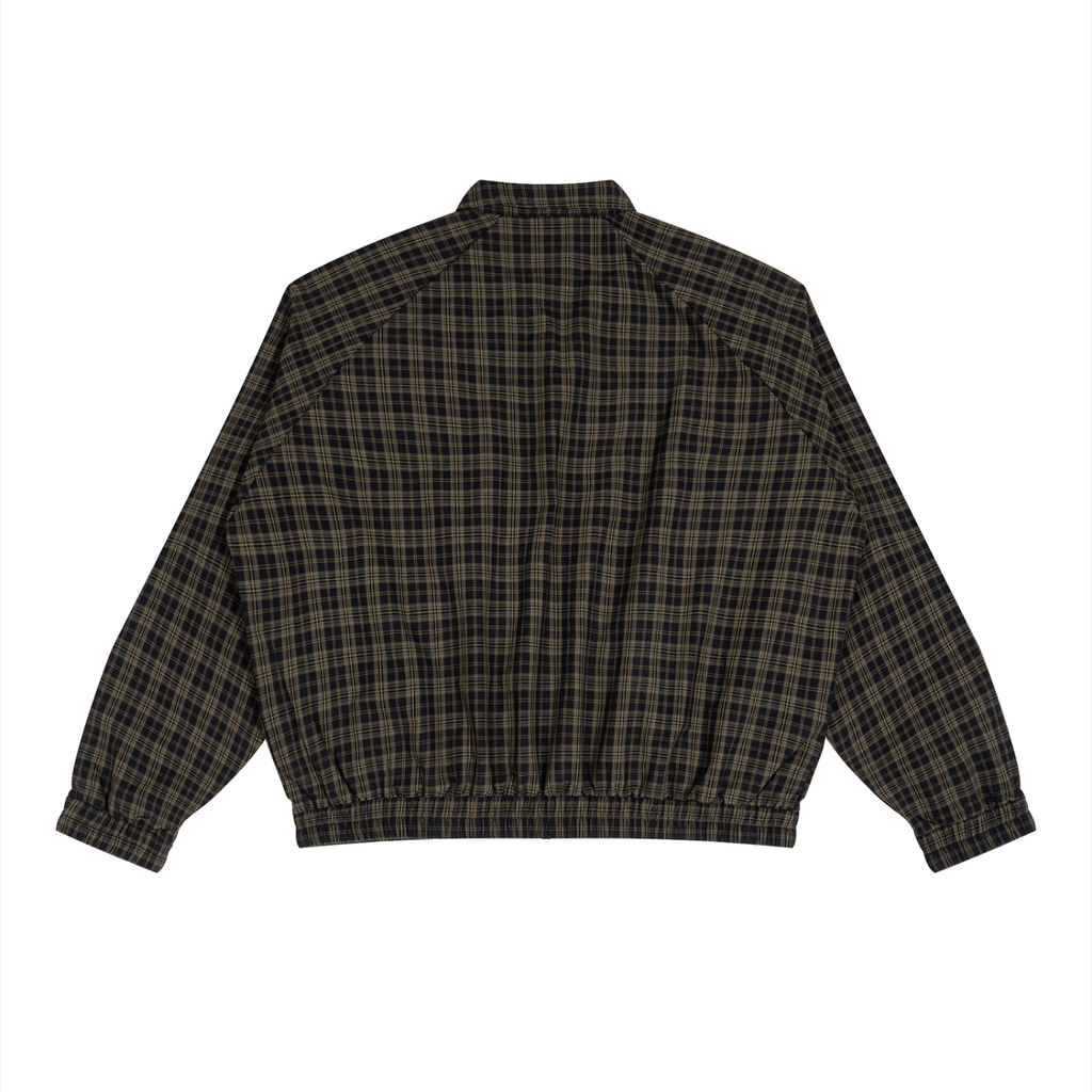 Unisex 'NICEST MEAN PERSON' Plaid Full-Zip Track Jacket