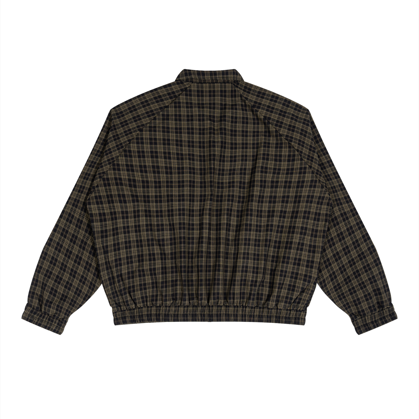 Unisex 'NICEST MEAN PERSON' Plaid Full-Zip Track Jacket