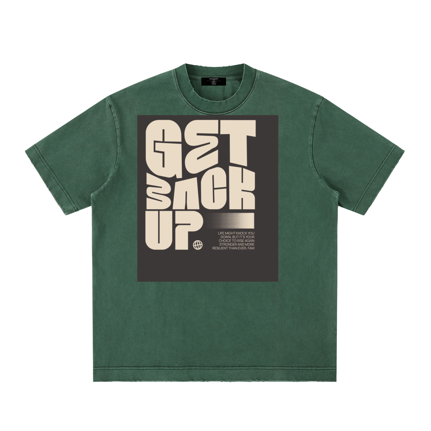 Men's Heavy Frayed Tee — Built Tough
