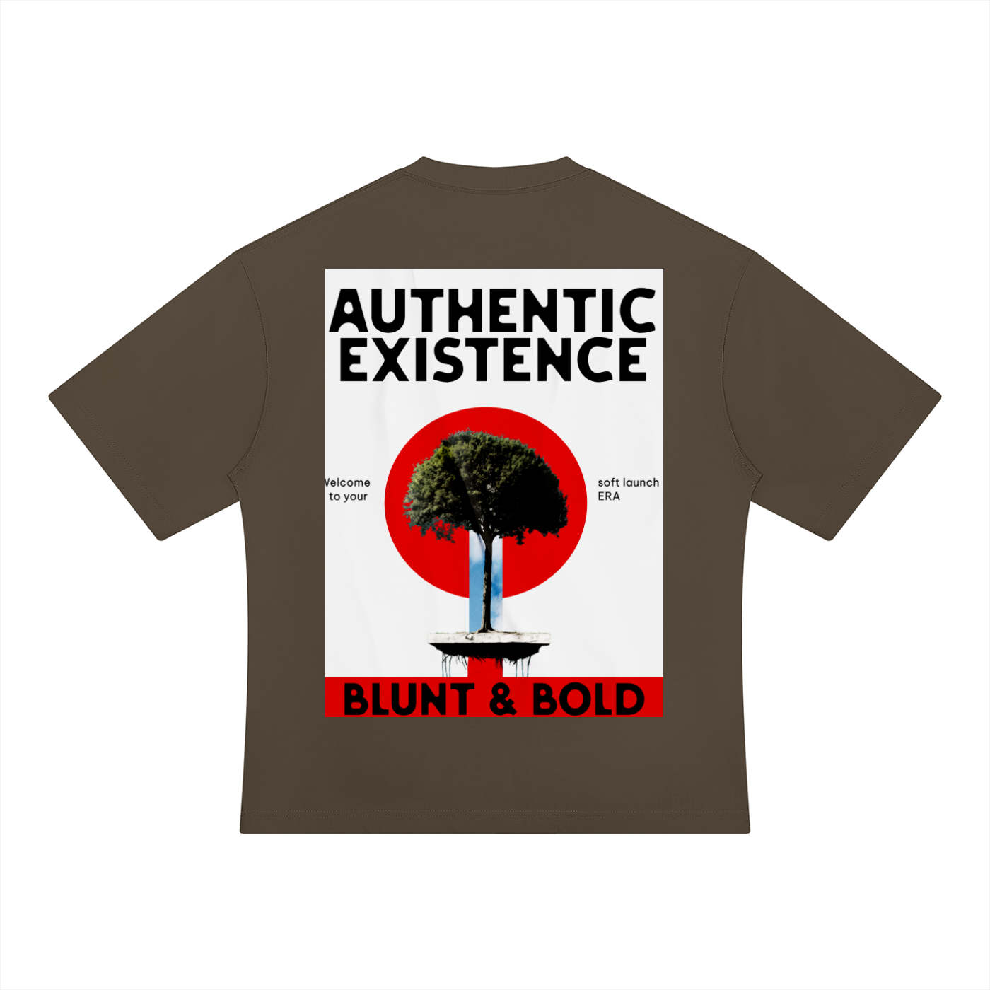MENS 'AUTHENTIC EXISTENCE' Heavyweight Oversized TEE