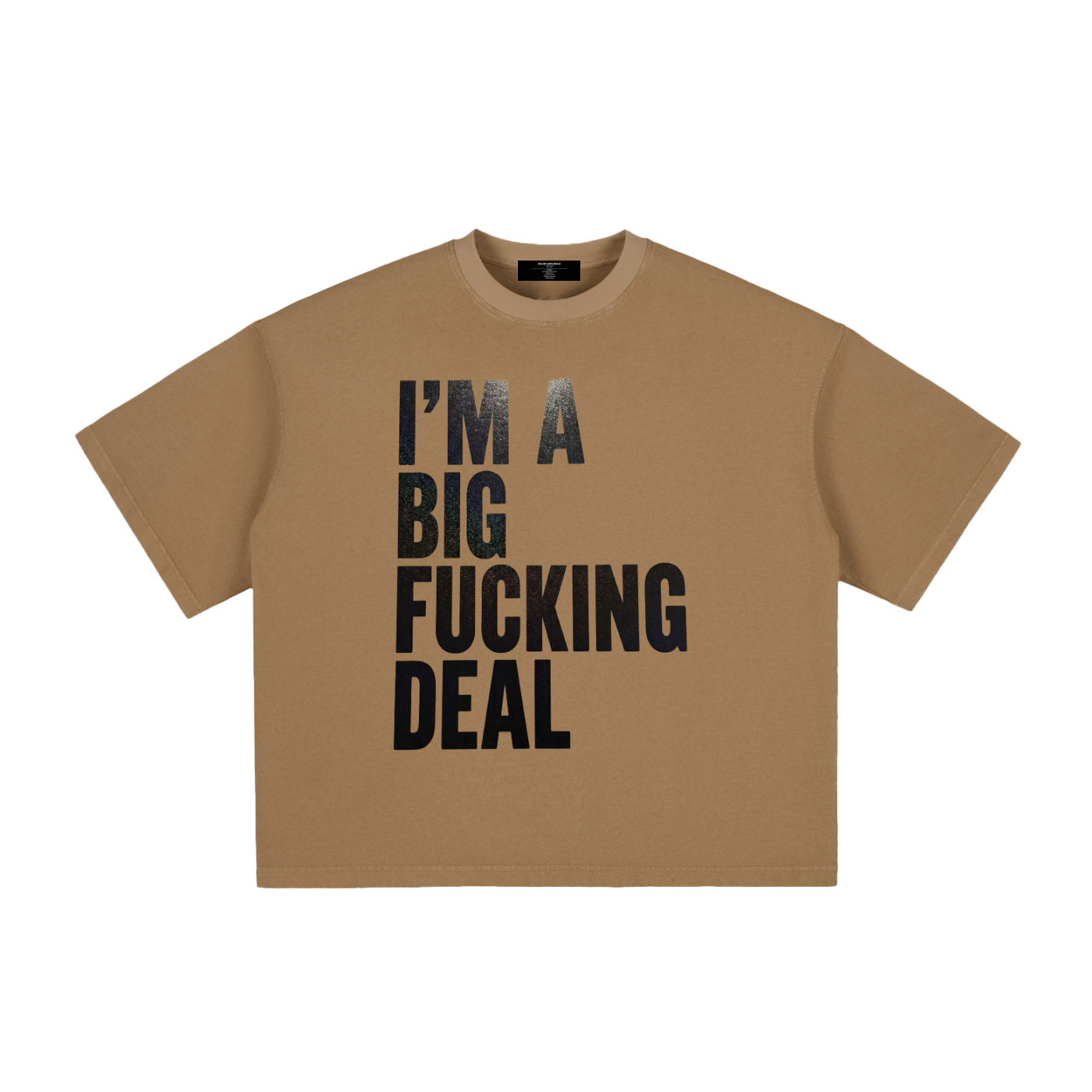 Mens 'BIG FUCKING DEAL' Vintage Washed Boxy Tee