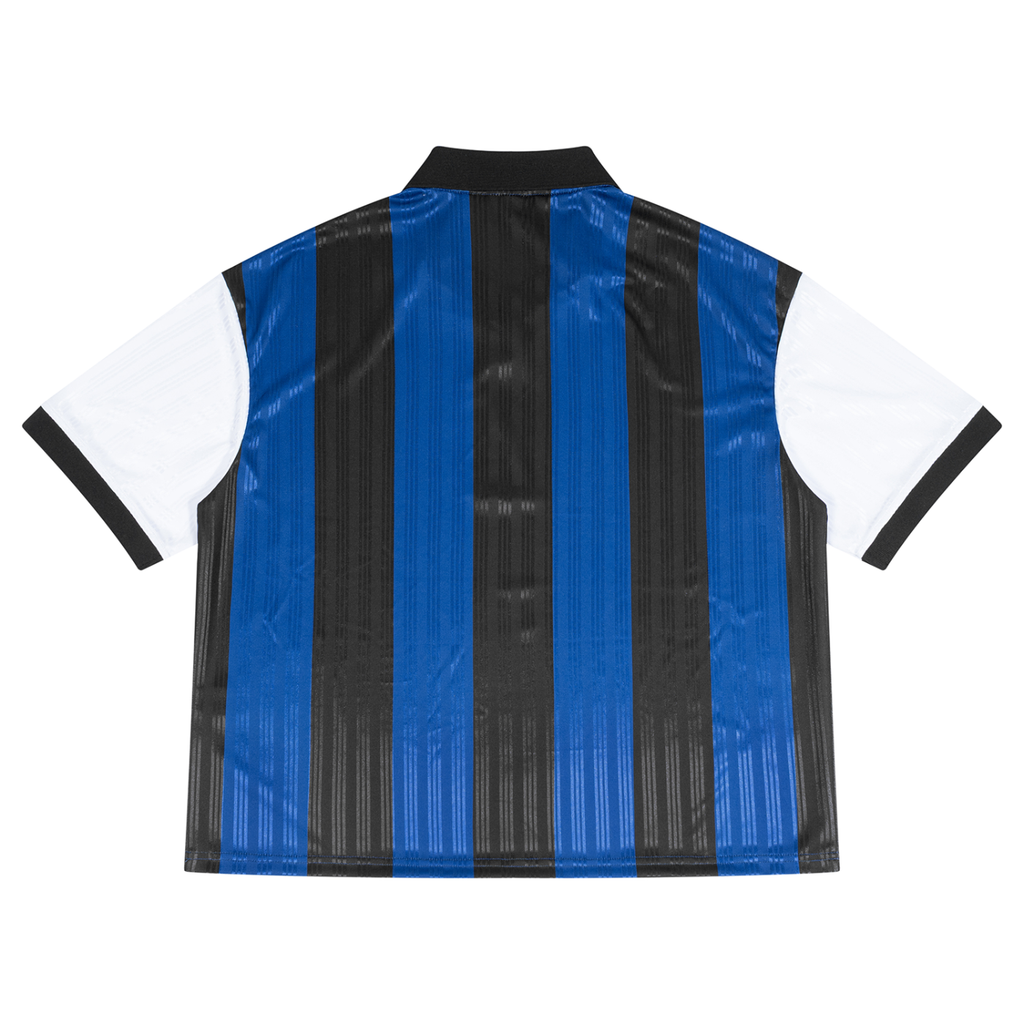 MENS 'IRON'  Boxy Striped Collared Soccer Jersey