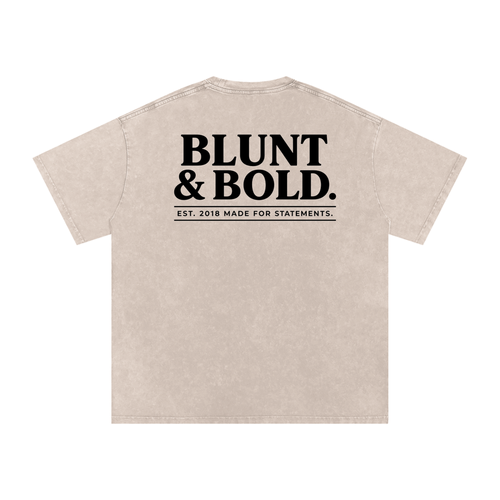 MENS ' MAKE HEAVEN CROWDED ' Snow Washed Oversized Cotton TEE