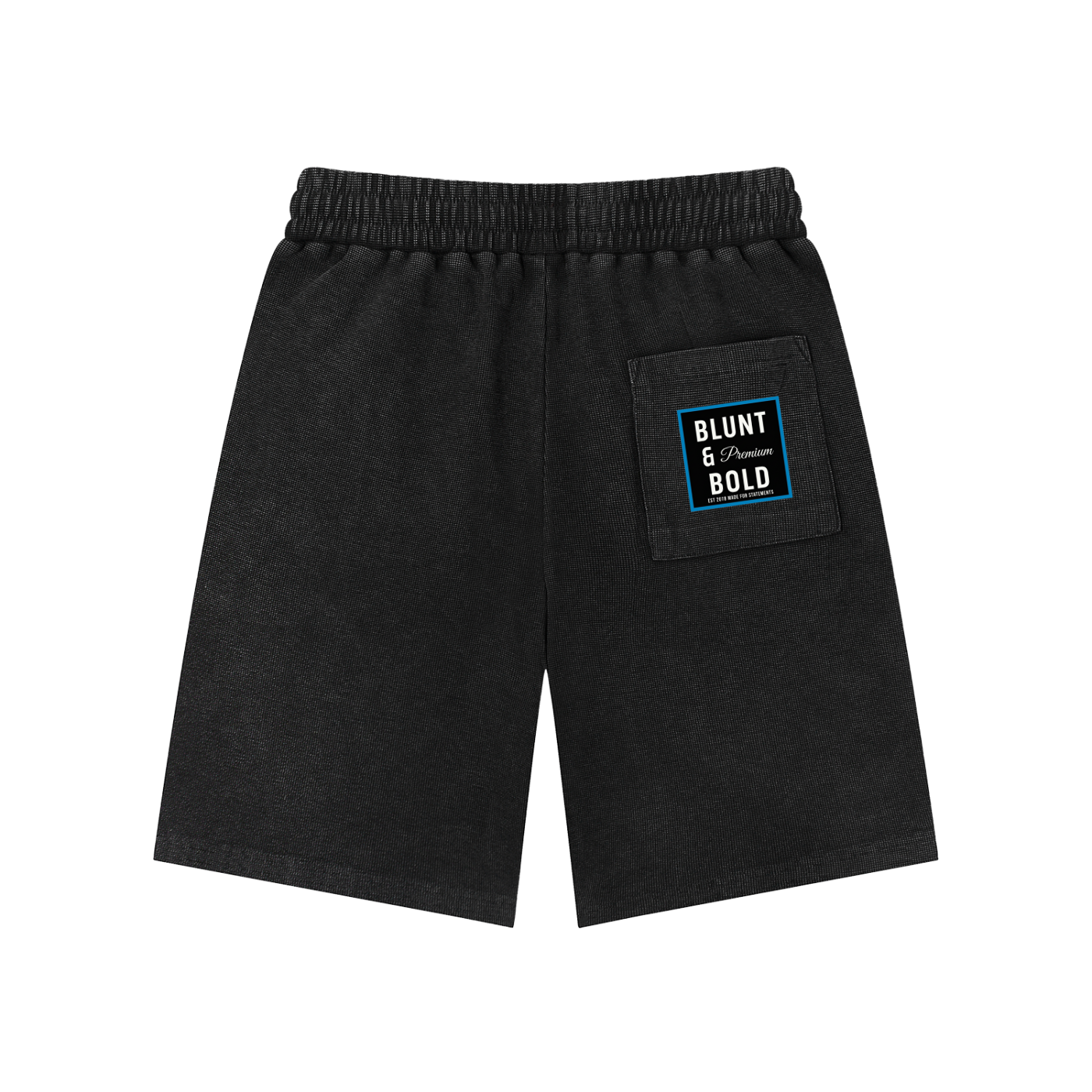 Mens Mineral Wash Waffle Knit Shorts