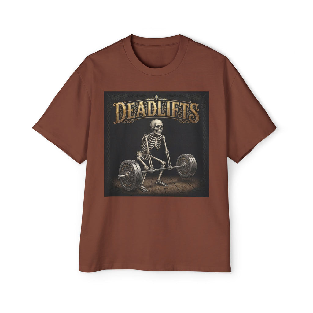Deadlifts Skeleton Tee — Vintage Weightlifting Shirt