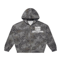 Unisex Vintage Wash Leopard Full Zip Hoodie