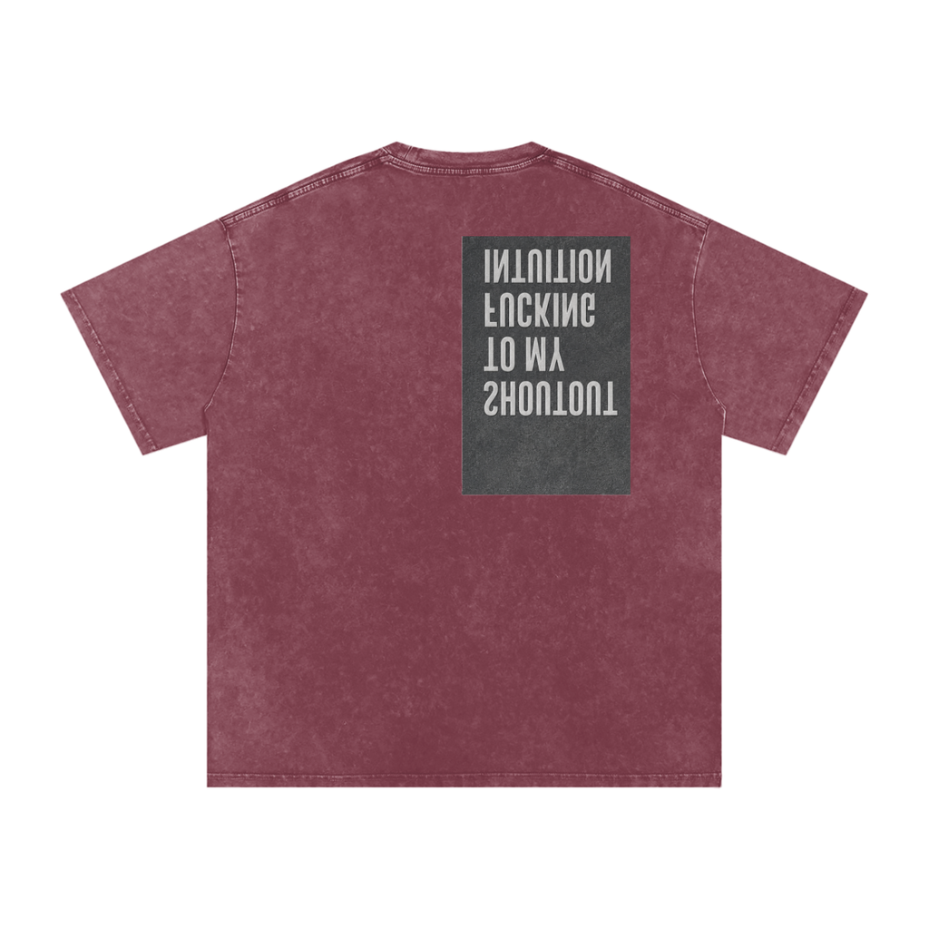 Snow Washed Oversized Cotton T-Shirt