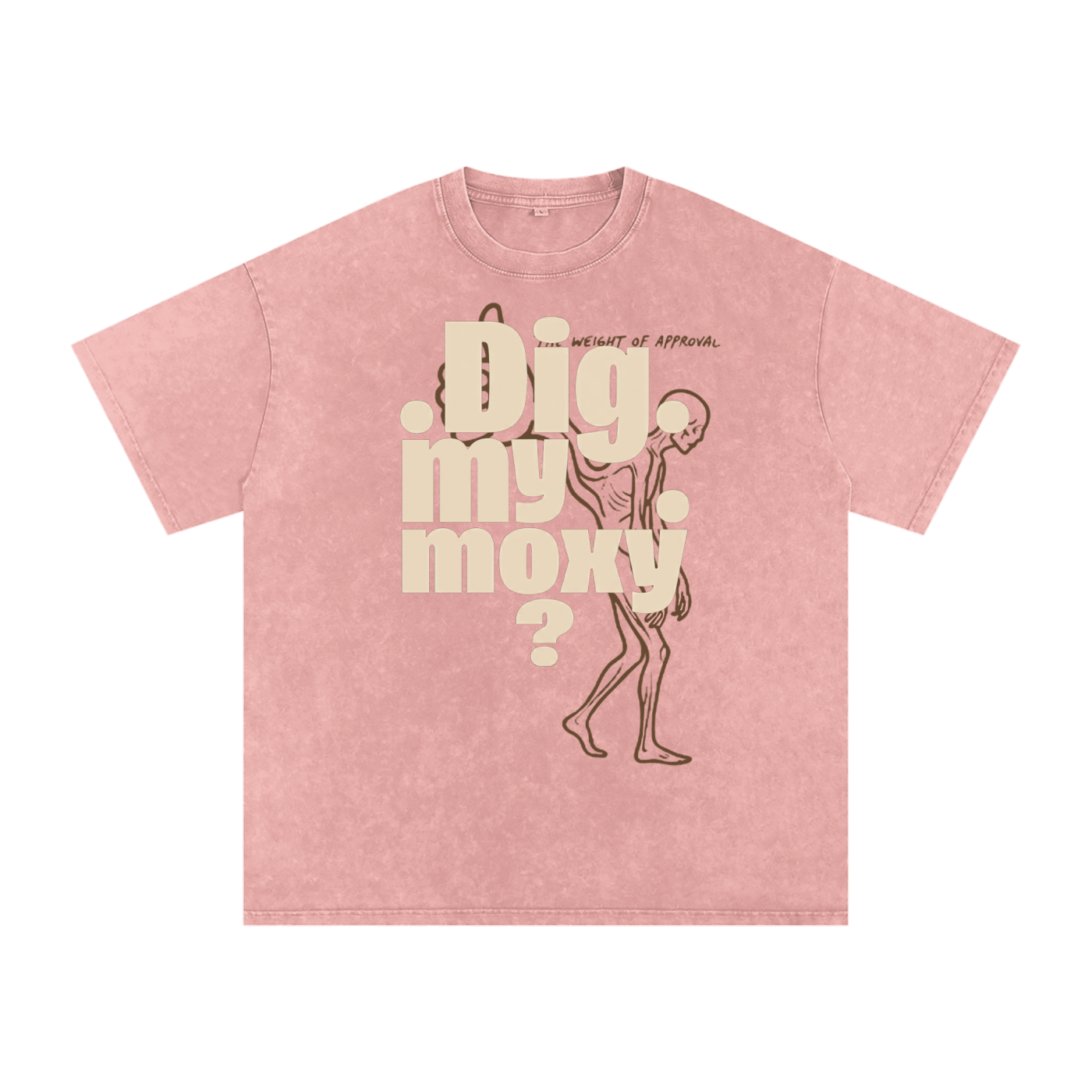 MENS ' DIG MY MOZX 'Snow Washed Oversized Cotton TEE