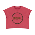 MENS 'ENOUGH' Vintage Wash Raw Edge Boxy TEE