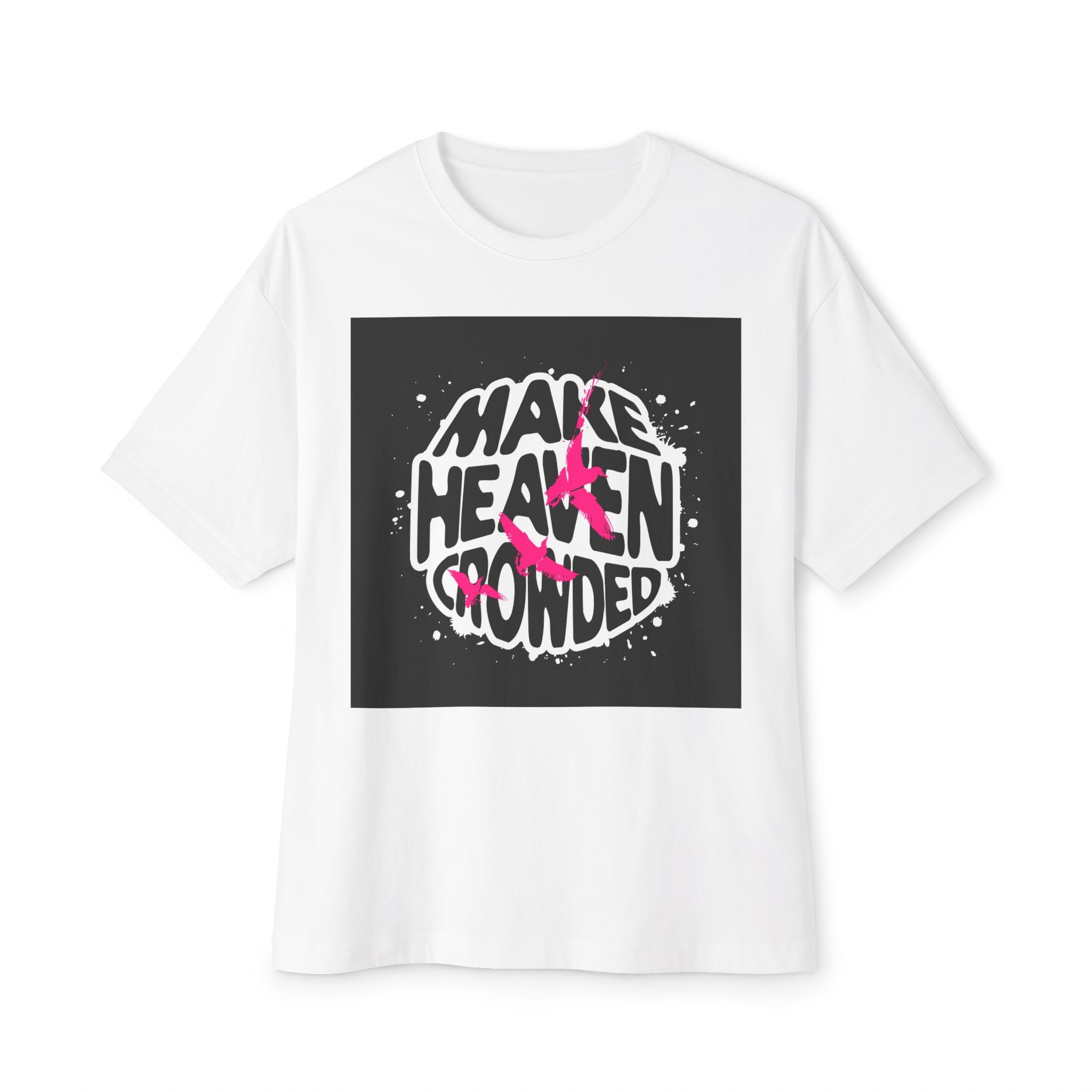 Mens Make Heaven Crowded Graphic Oversized Tee
