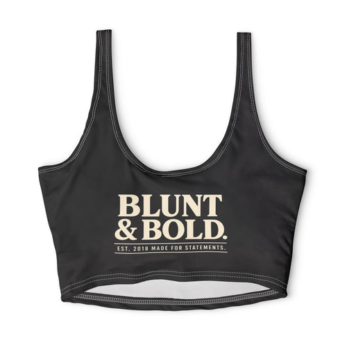 B&B 'Blunt & Bold' Black Sports Bra