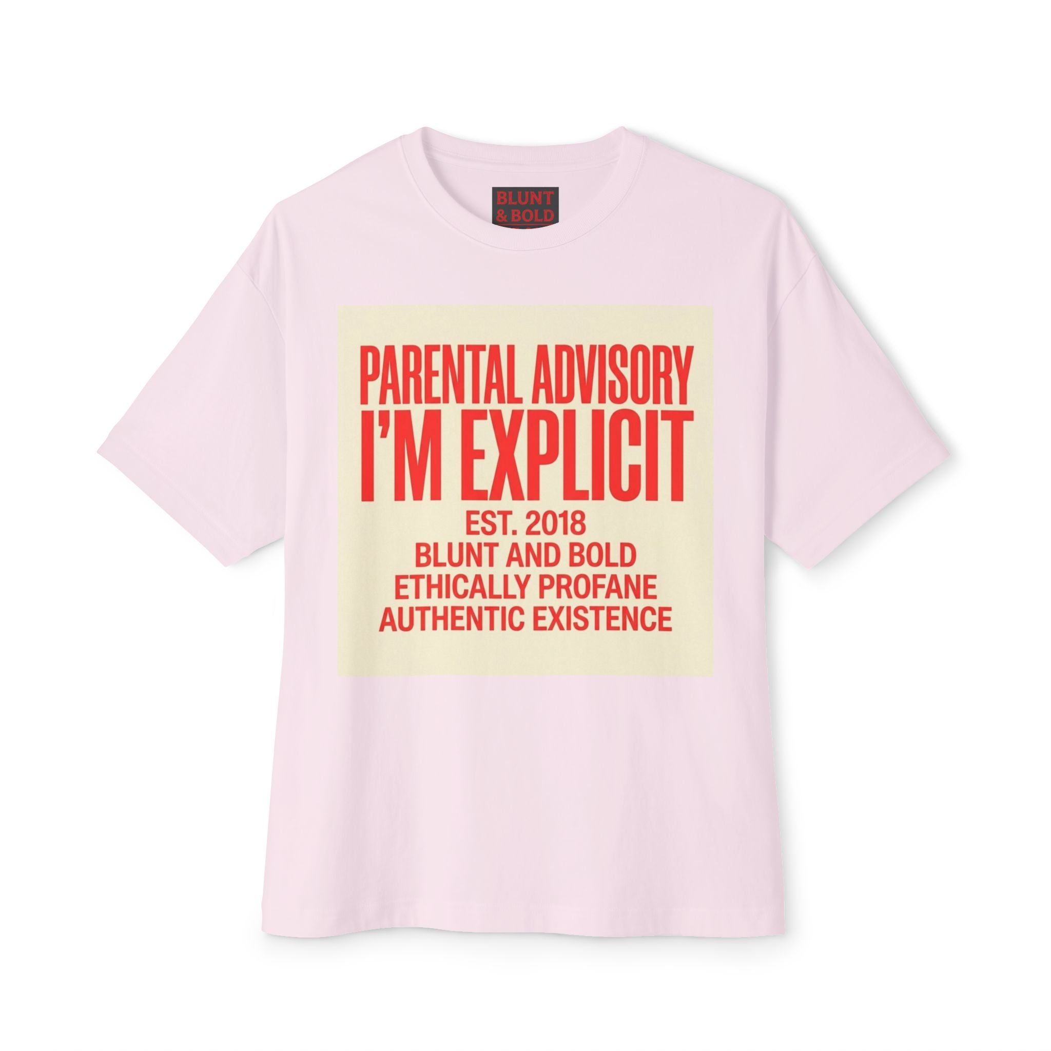 Mens I'n Explicit Graphic Oversized  Tee