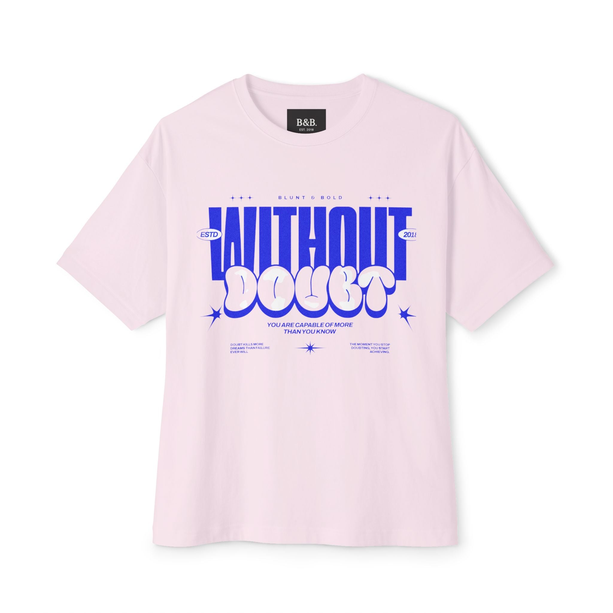 Mens Without Doubt Graphic Oversized Tee