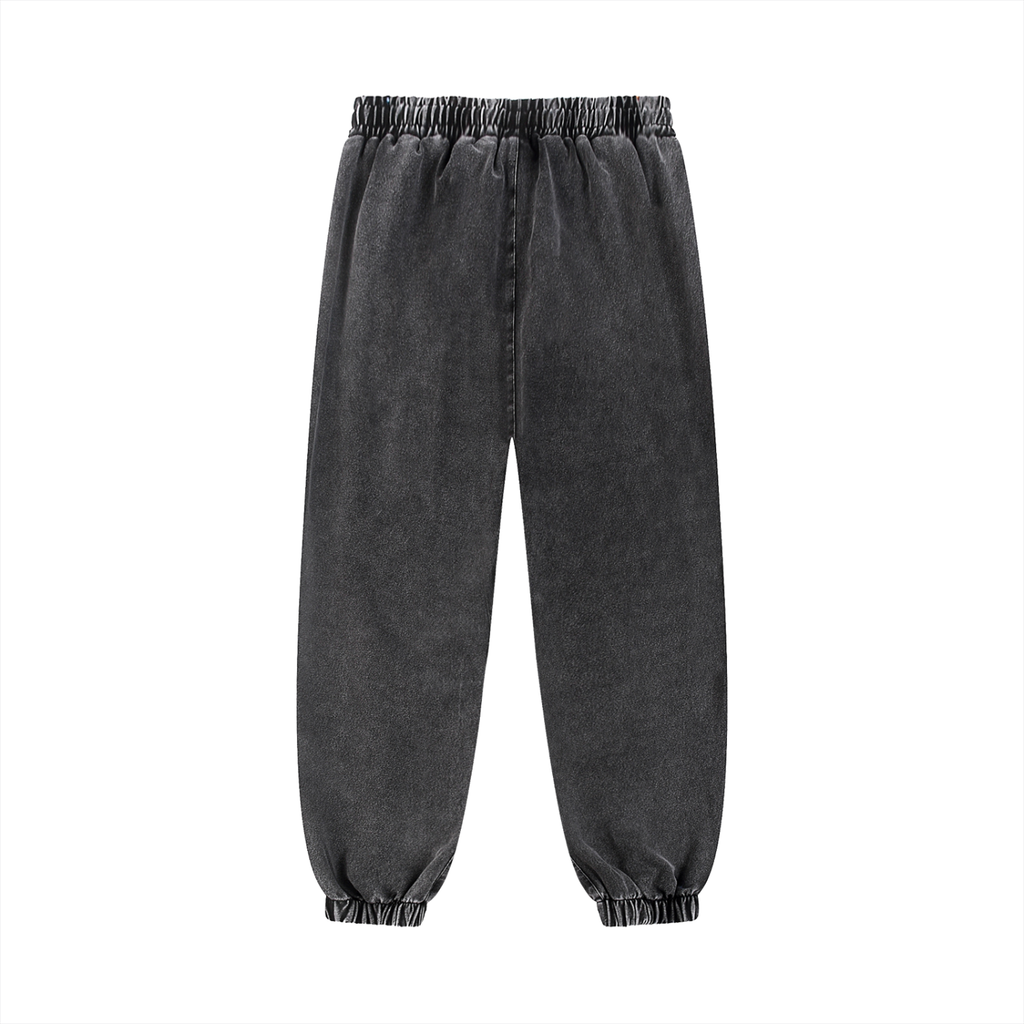 Mens Snow Wash Jogged Sweatpants