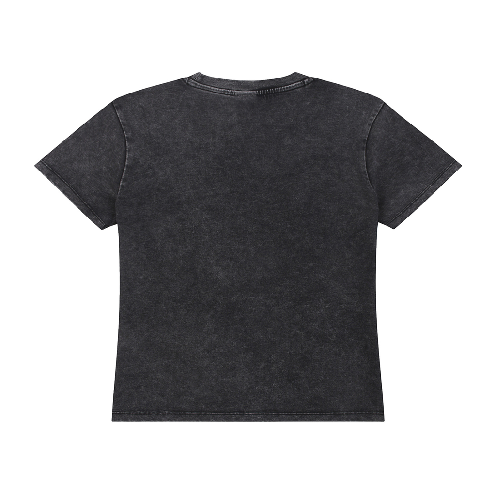 Womens Vintage Wash Drop Shoulder Tee