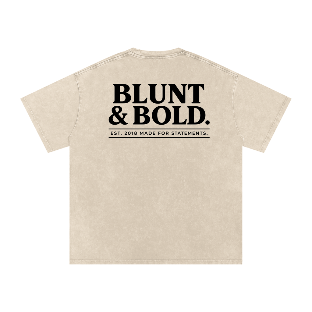 MENS 'CONFIDENCE ORACLE' Snow Washed Oversized Cotton TEE