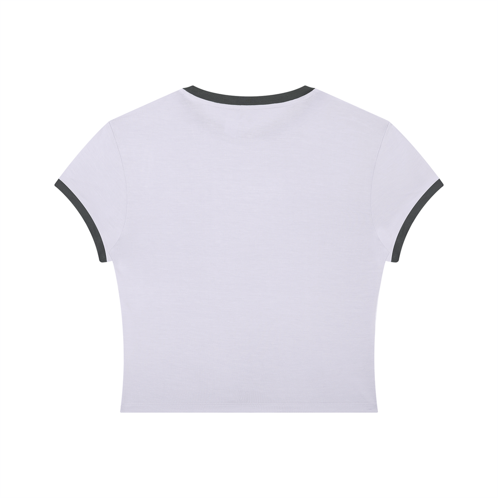 Womens 'GROWTH'  Slim Color Block Tee
