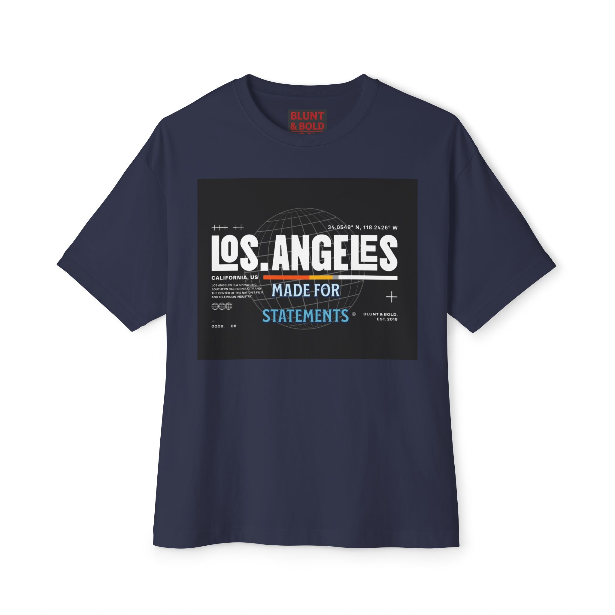 Mens Los Angeles Graphic Oversized  Tee