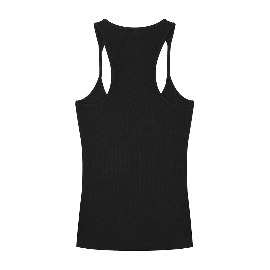 Womens Slim Fit Ribbed Racerback Tank