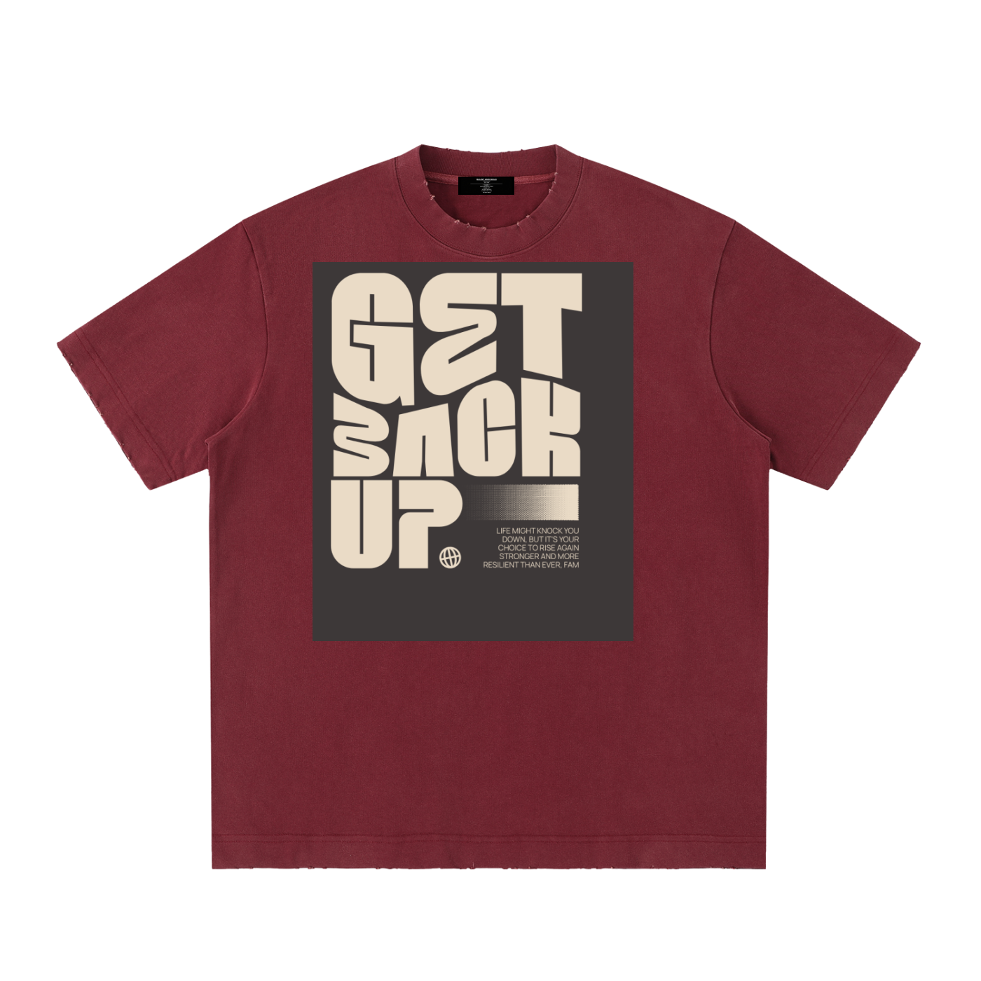 Men's Heavy Frayed Tee — Built Tough